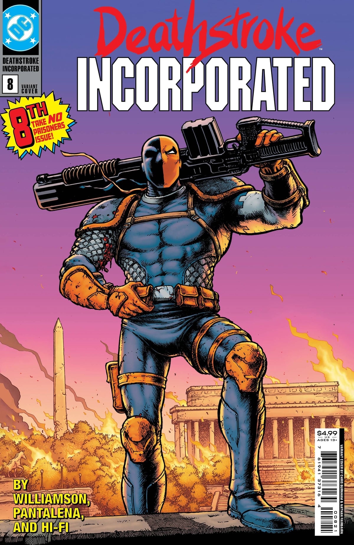 DEATHSTROKE INC #8 COVER B BURNHAM - Third Eye