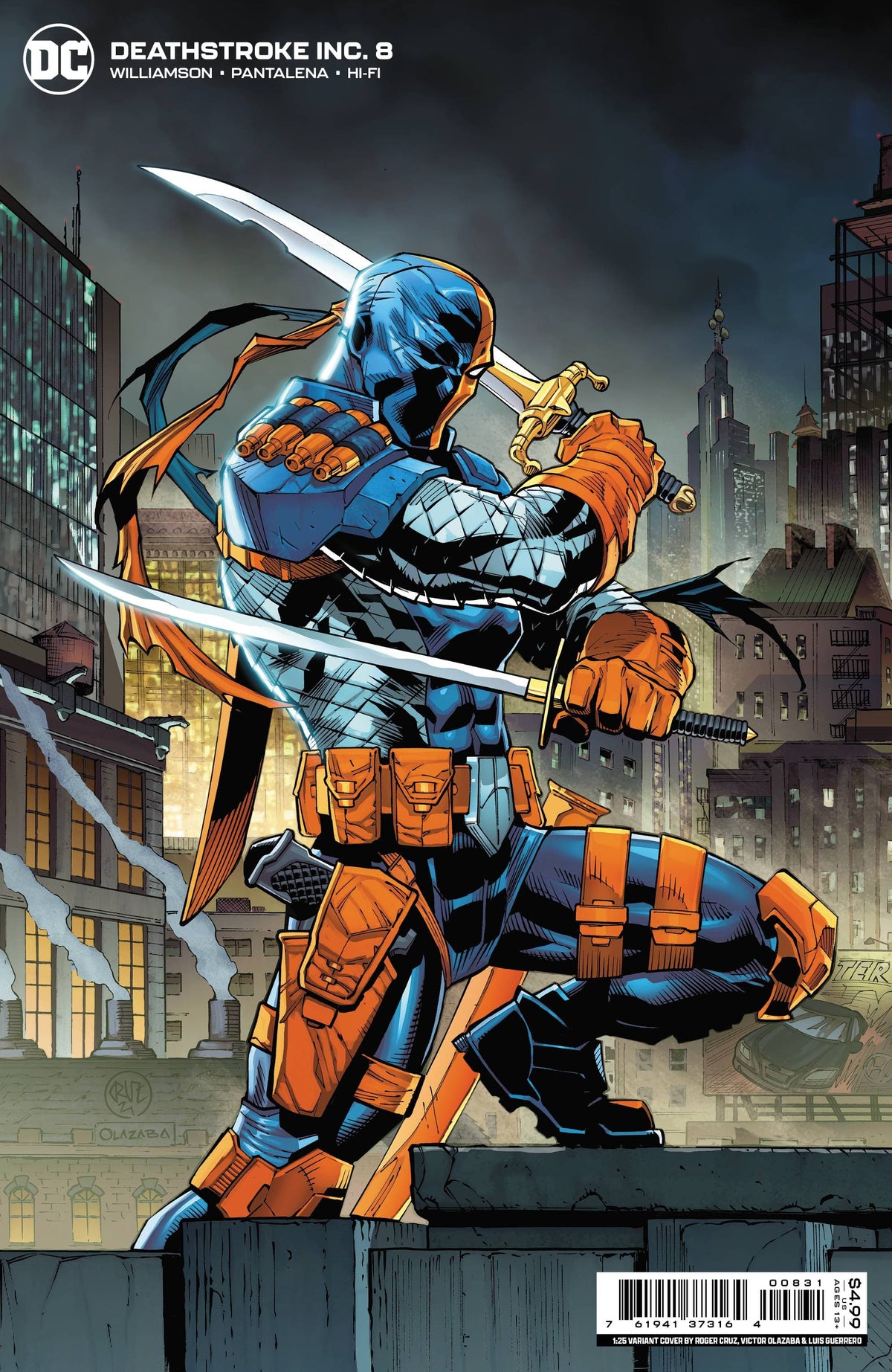 DEATHSTROKE INC #8 COVER C 1:25 CRUZ & OLAZABA CONNECTING VARIANT (SHADOW WAR) - Third Eye