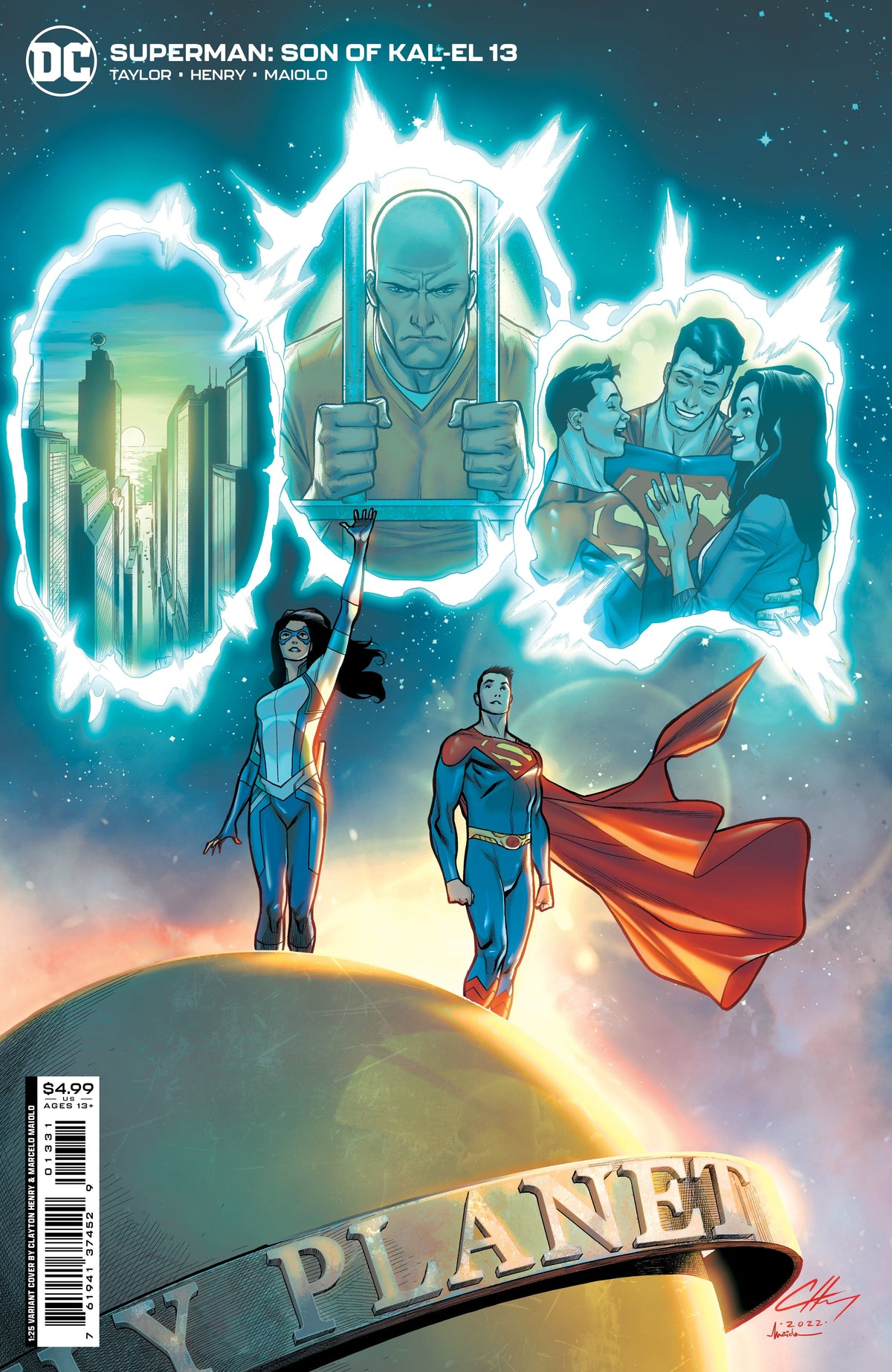 DC Comics Comic Books > Incentives SUPERMAN SON OF KAL-EL #13 CVR C INC 1:25 CLAYTON HENRY CARD STOCK VAR 76194137452901331 0522DC147