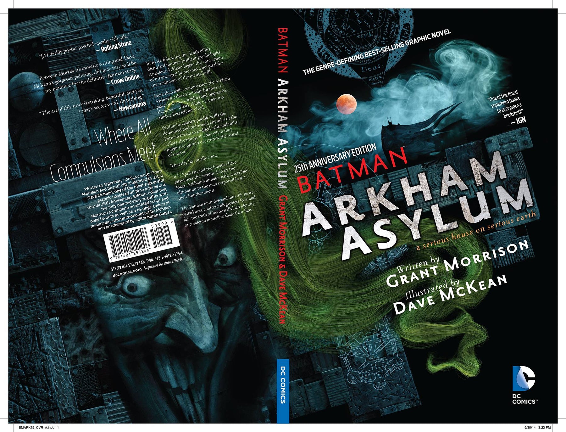 DC COMICS Graphic Novel Batman Arkham Asylum 25Th Anniv Dlx ED TP (MR) 9781401251246 JUN140278