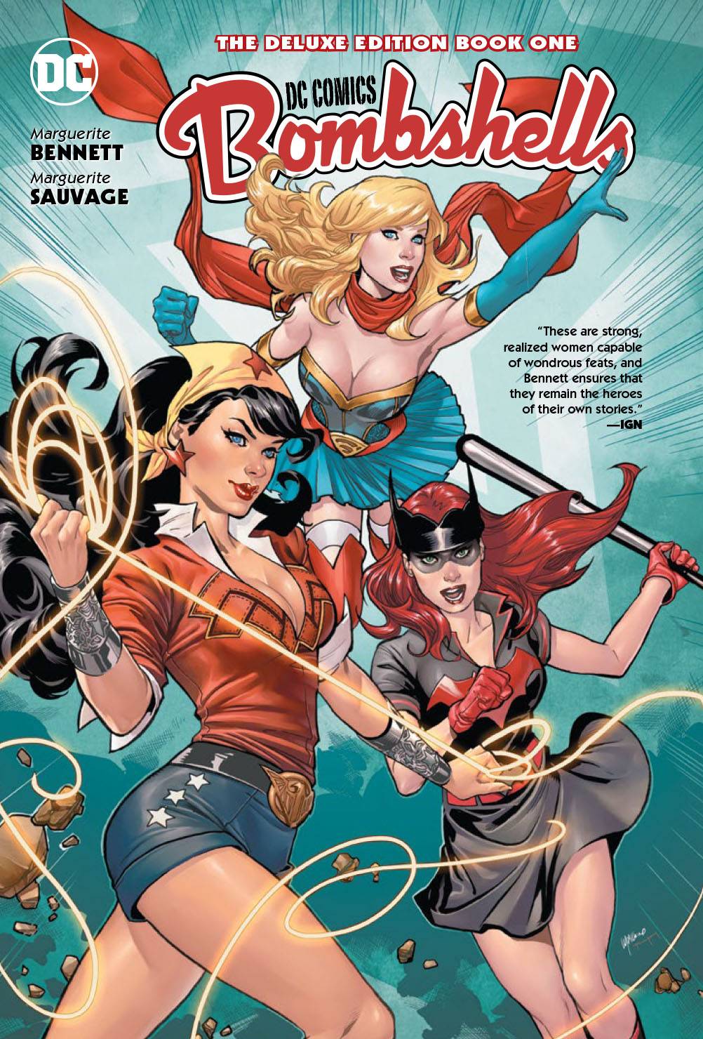 DC COMICS Graphic Novel Dc Bombshells The Deluxe ED HC Book 01 9781401281687 MAY180574