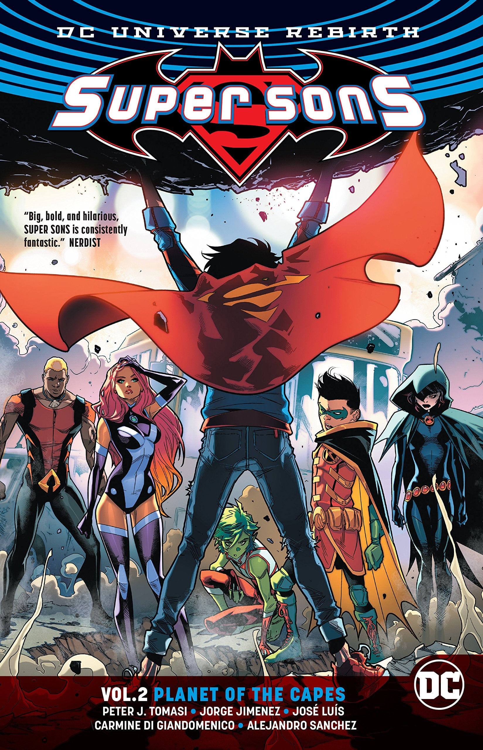 DC COMICS Graphic Novel Super Sons TP Vol 02 Planet Of The Capes Rebirth 9781401278465 DEC170381