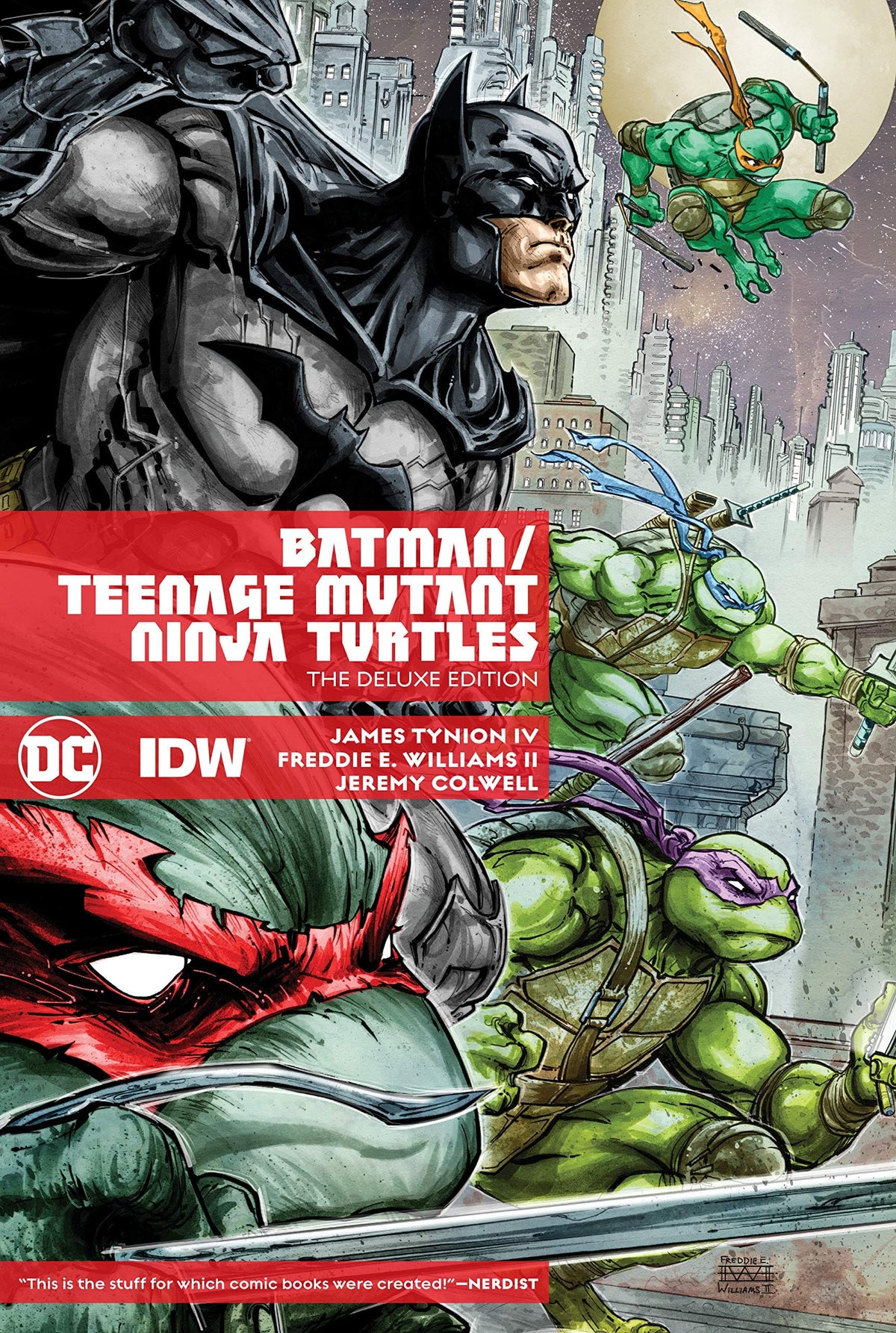 DC COMICS Graphic Novel Batman Tmnt Deluxe Edition HC 9781401280710 APR180264
