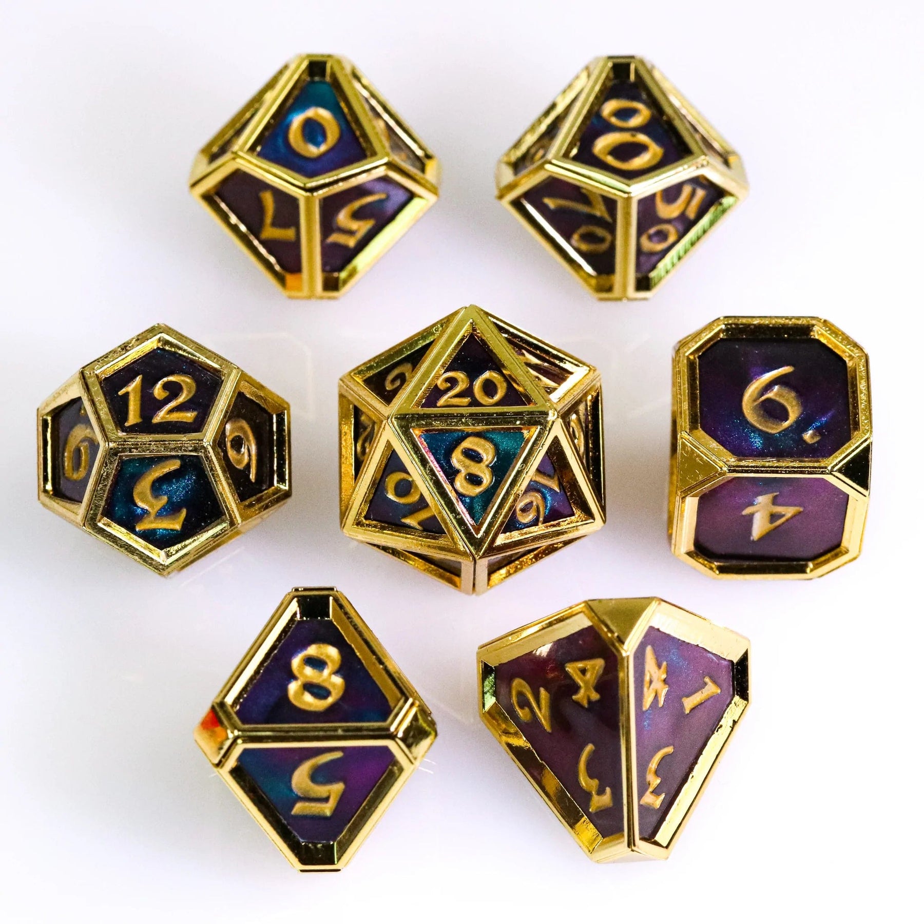 Die Hard Dice Dice > Die Hard Dice DHD: Metal 7-Die Set - Experiment 010 Frameworks 810060787151 F0101060