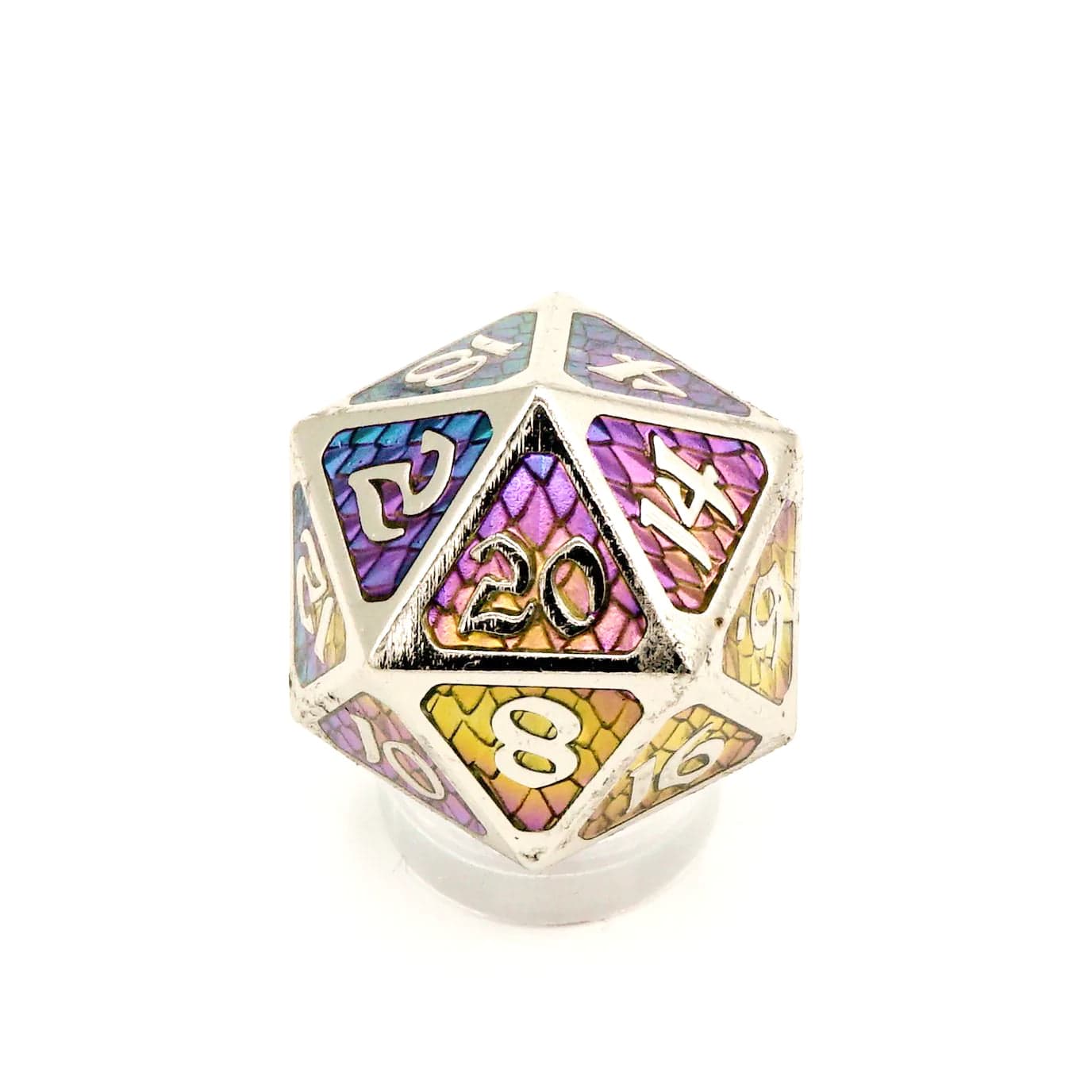 Die Hard Dice Dice > Die Hard Dice DHD: Metal d20 - Dire Drakona Khaos Aether 810060780565 D0208039