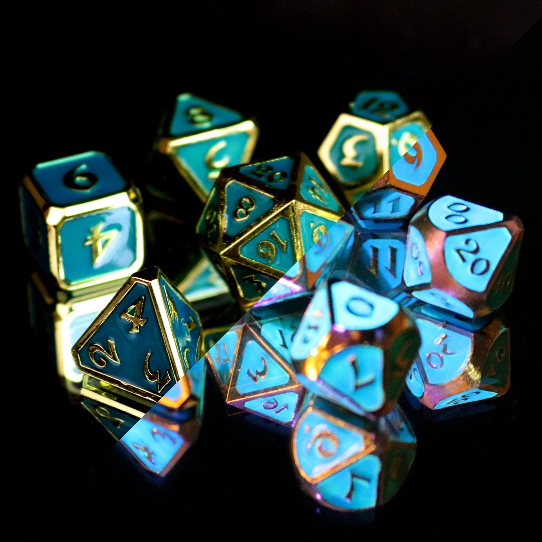 Die Hard Dice Dice > Die Hard Dice Die Hard Dice: 7 Piece RPG Set - AfterDark Mythica Neon Surf 810060783238 M0103070