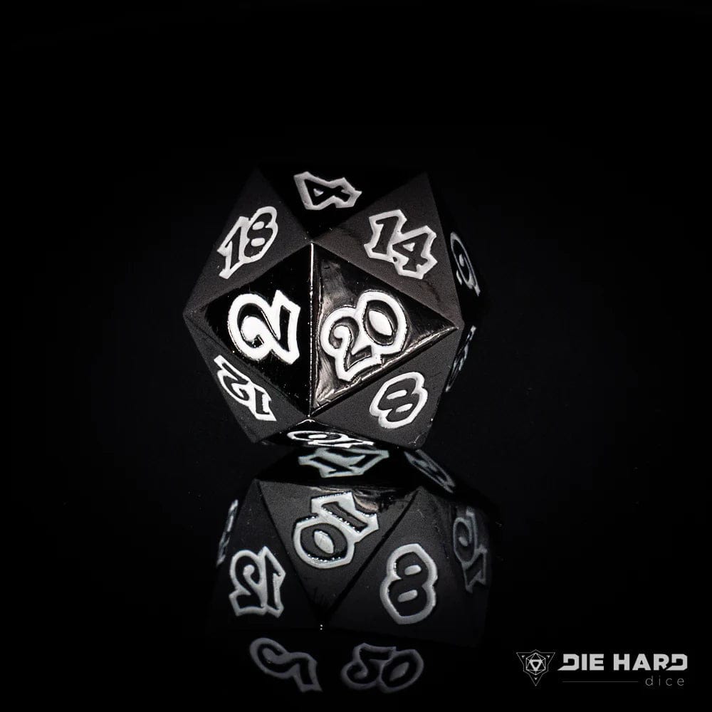 Die Hard Dice: Metal d20 - Dire Lumina Ascendant