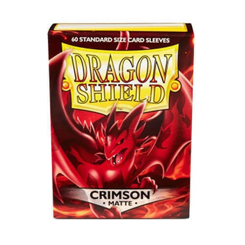 Dragon Shield Game Supplies > Card Sleeves Dragon Shield: Card Sleeves 60ct - Crimson Matte 5706569112219