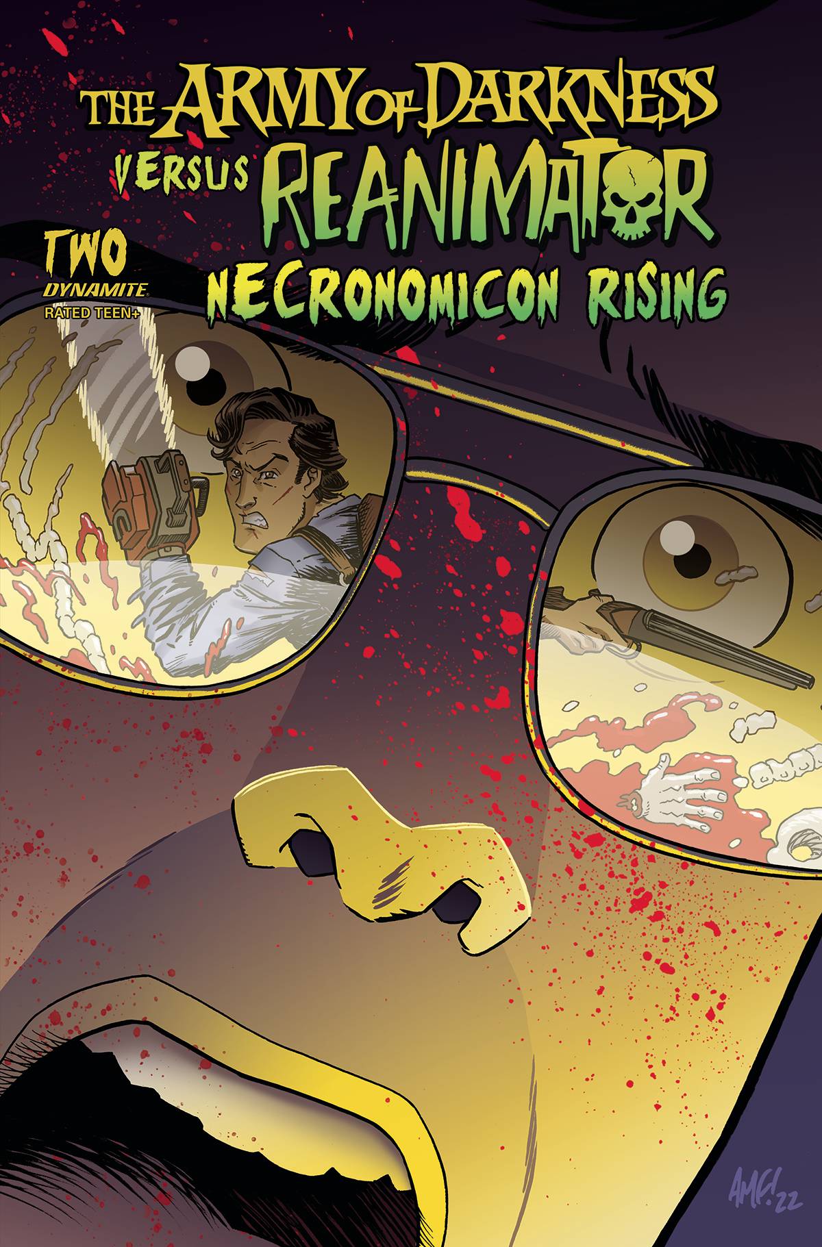 Dynamite Comic Books AOD VS REANIMATOR NECRONOMICON RISING #2 CVR A FLEECS 72513032114502011 JUN220746