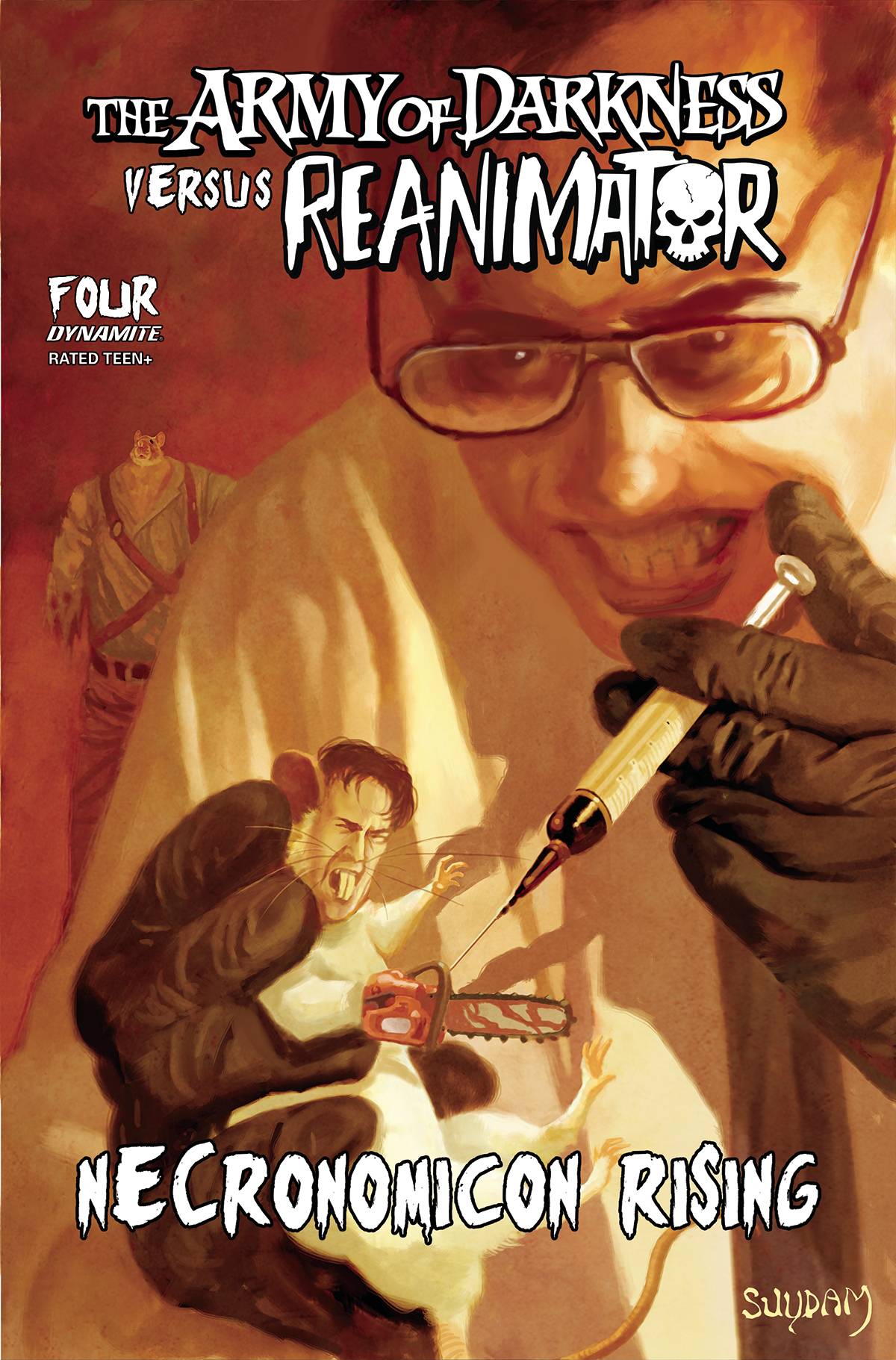 Dynamite Comic Books AOD VS REANIMATOR NECRONOMICON RISING #4 CVR C SUYDAM 72513032114504031 AUG220625