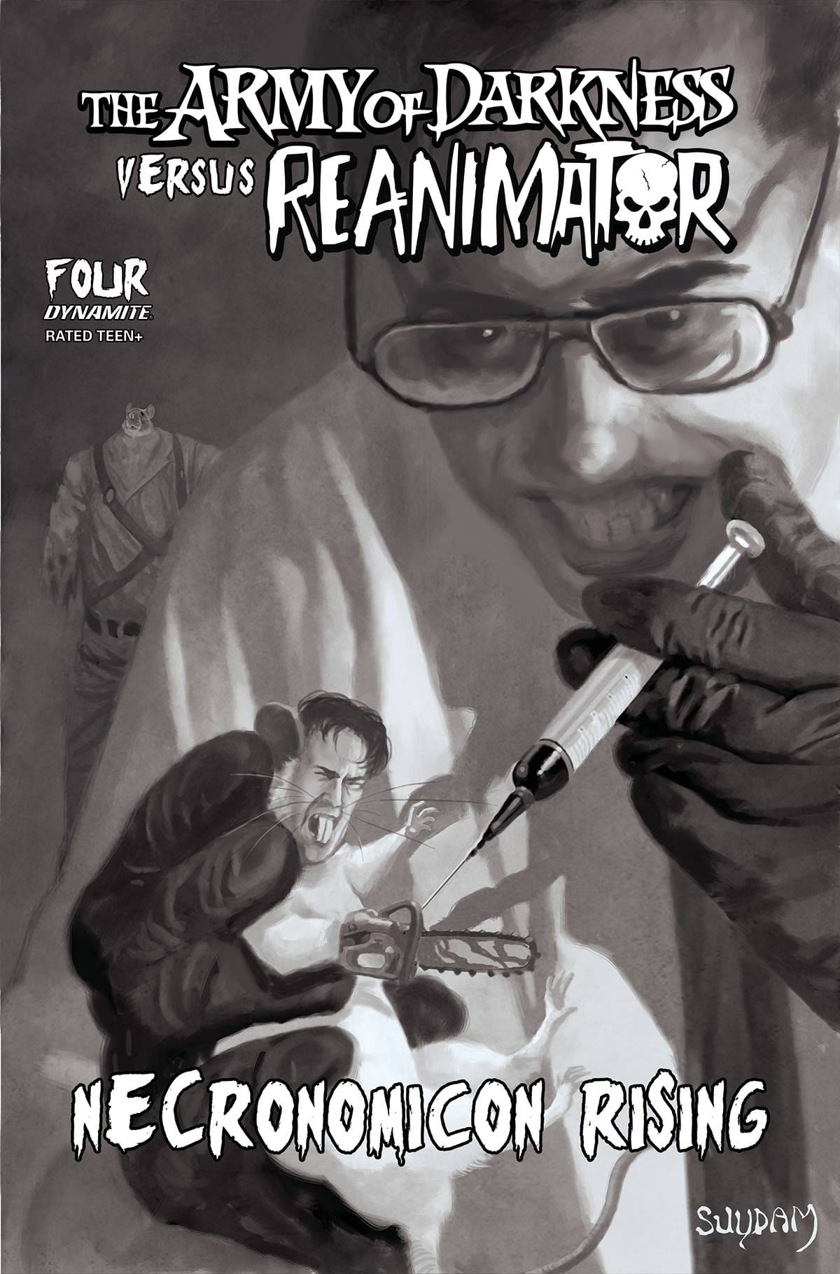 Dynamite Comic Books > Incentives AOD VS REANIMATOR NECRONOMICON RISING #4 CVR F 1:15 INCV 72513032114504061 AUG220628