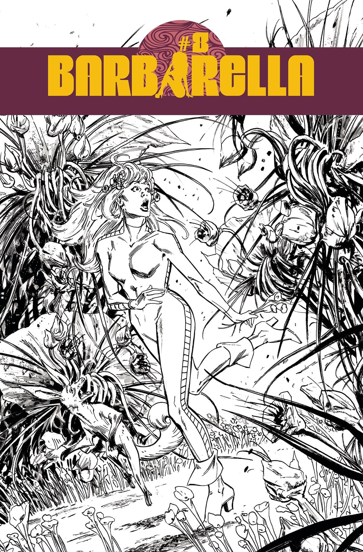 Dynamite Comic Books BARBARELLA #8 CVR F 1:10 INCV GUICE B&W 72513030812208061 JAN220609