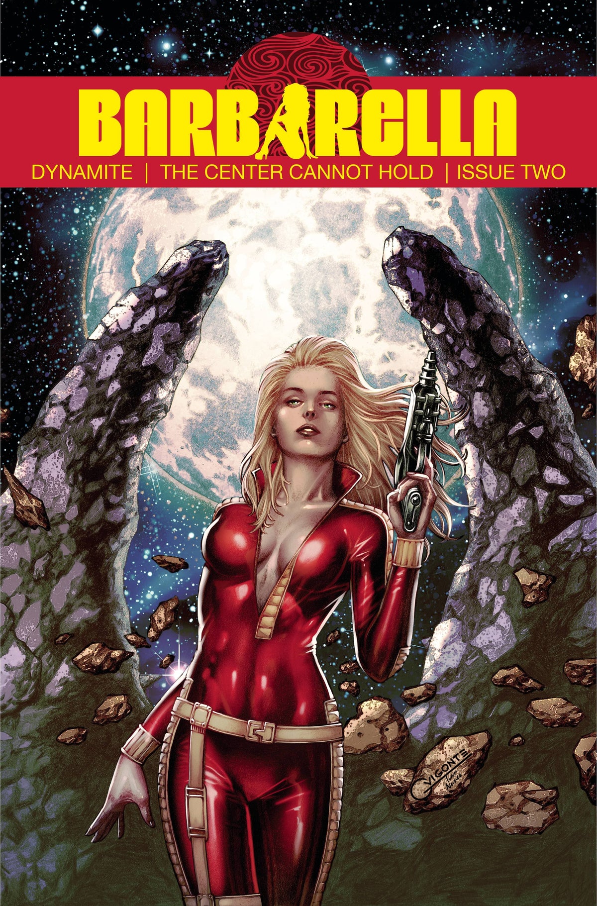 Dynamite Comic Books BARBARELLA CENTER CANNOT HOLD #2 CVR C VIGONTE 72513032797002031 JAN230680