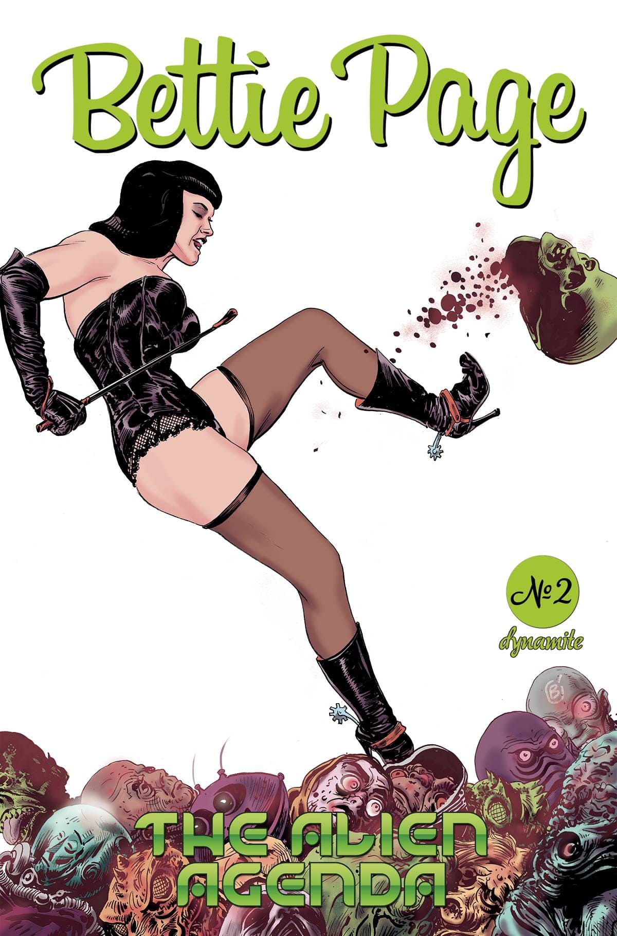 BETTIE PAGE ALIEN AGENDA #2 CVR D BROXTON