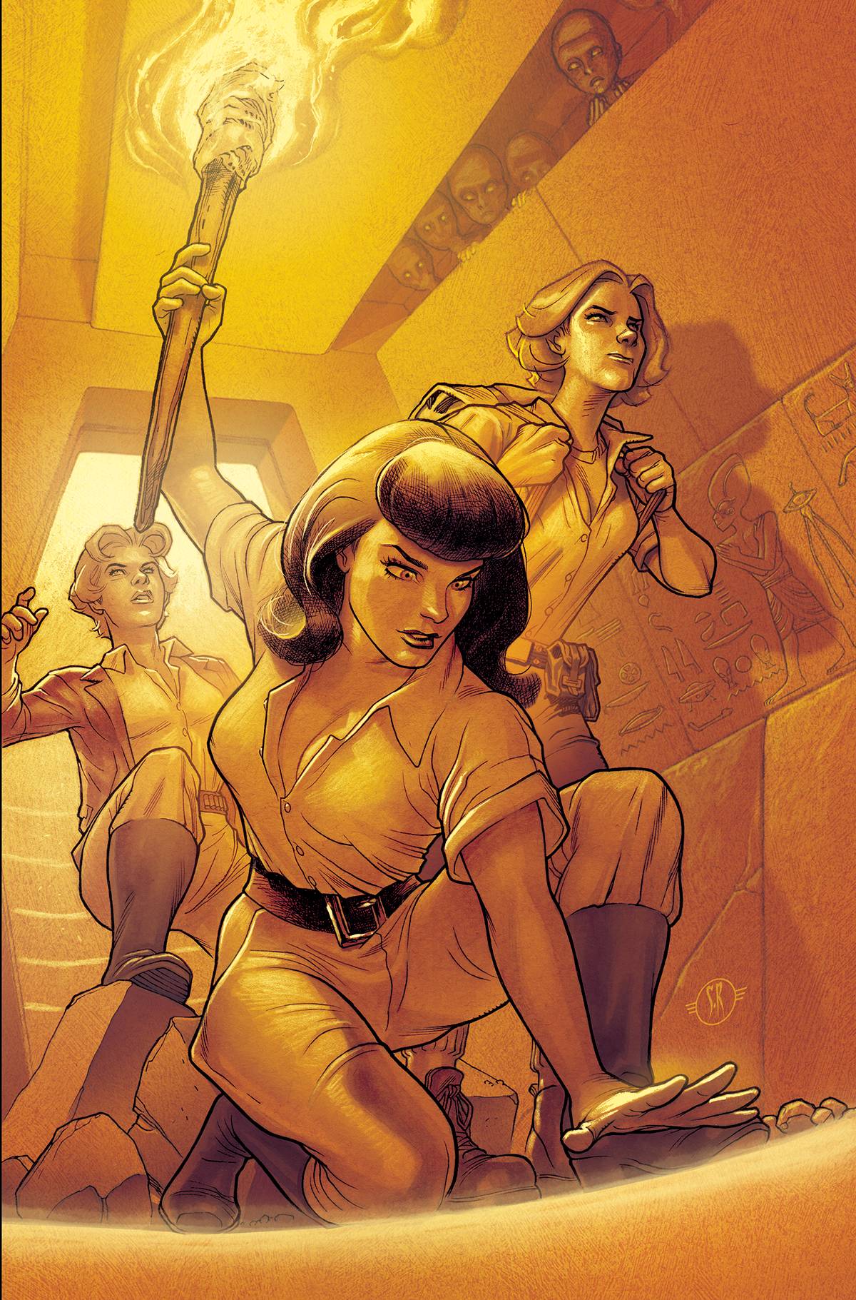 Dynamite Comic Books > Incentives BETTIE PAGE ALIEN AGENDA #2 CVR I 1:30 INCV ROUX VIRGIN 72513031780302091 FEB220565