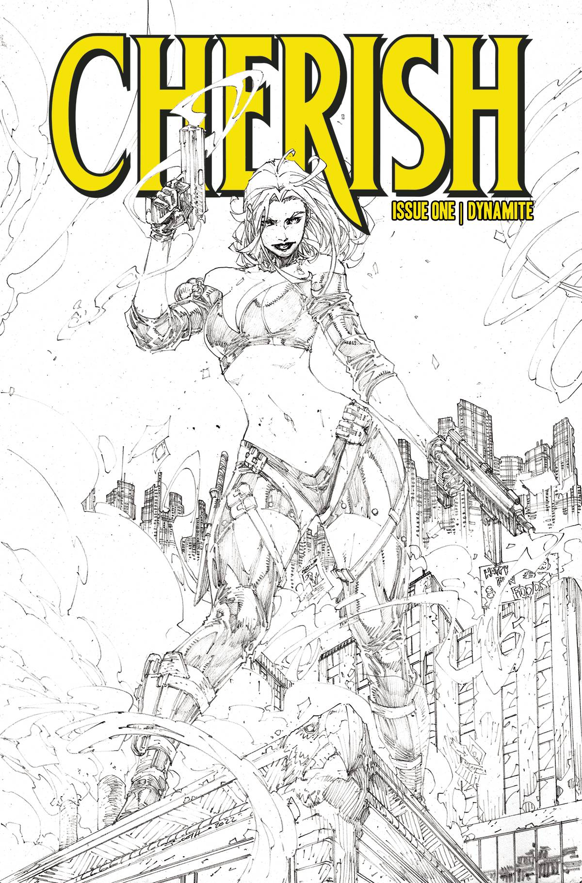 Dynamite Comic Books > Incentives CHERISH #1 CVR G 1:20  INCV SILVESTRI & EBAS B&W 72513032441201071 SEP220670