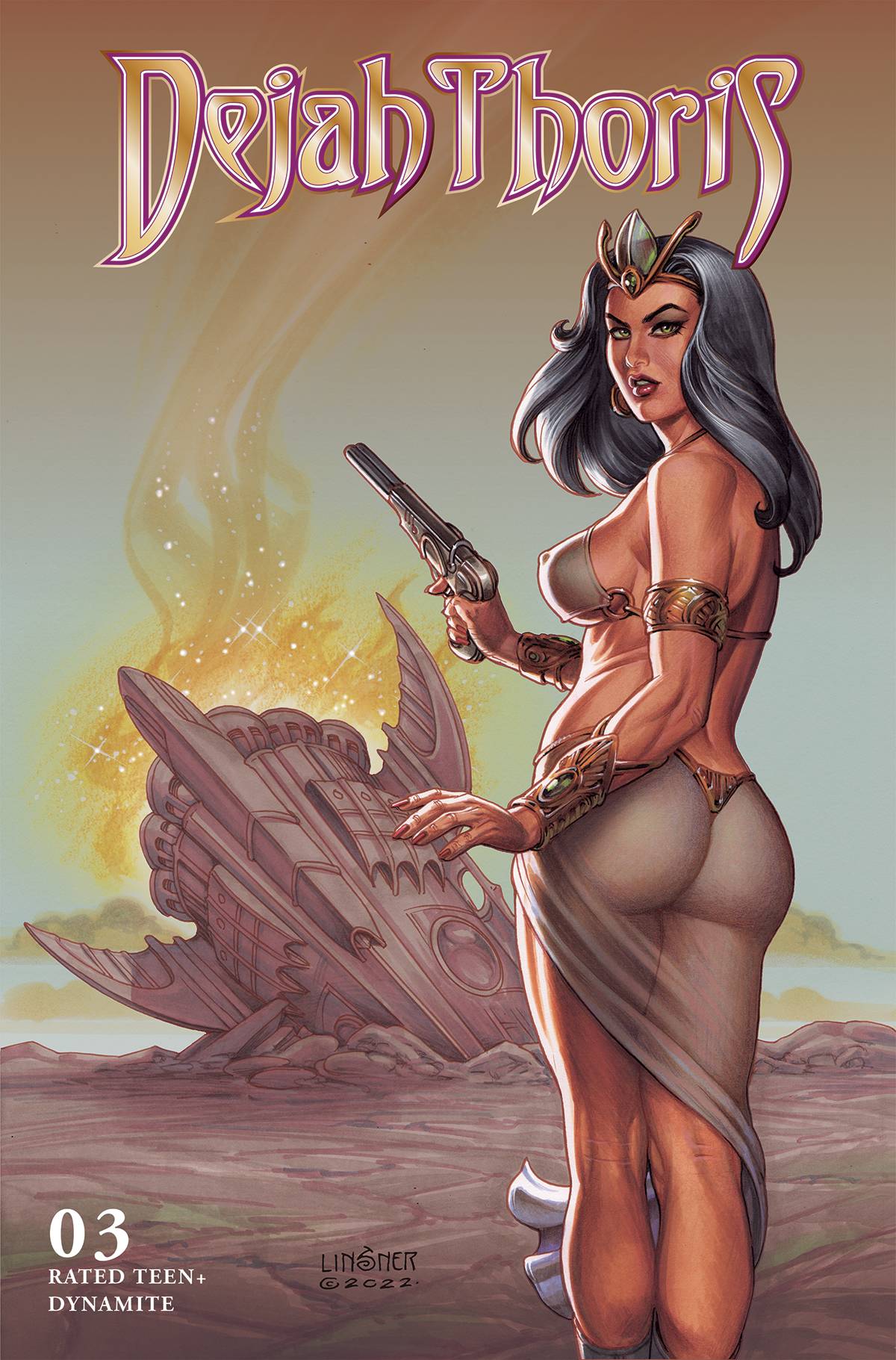 Dynamite Comic Books DEJAH THORIS (2023) #3 CVR B LINSNER 72513032869403021 MAR230547