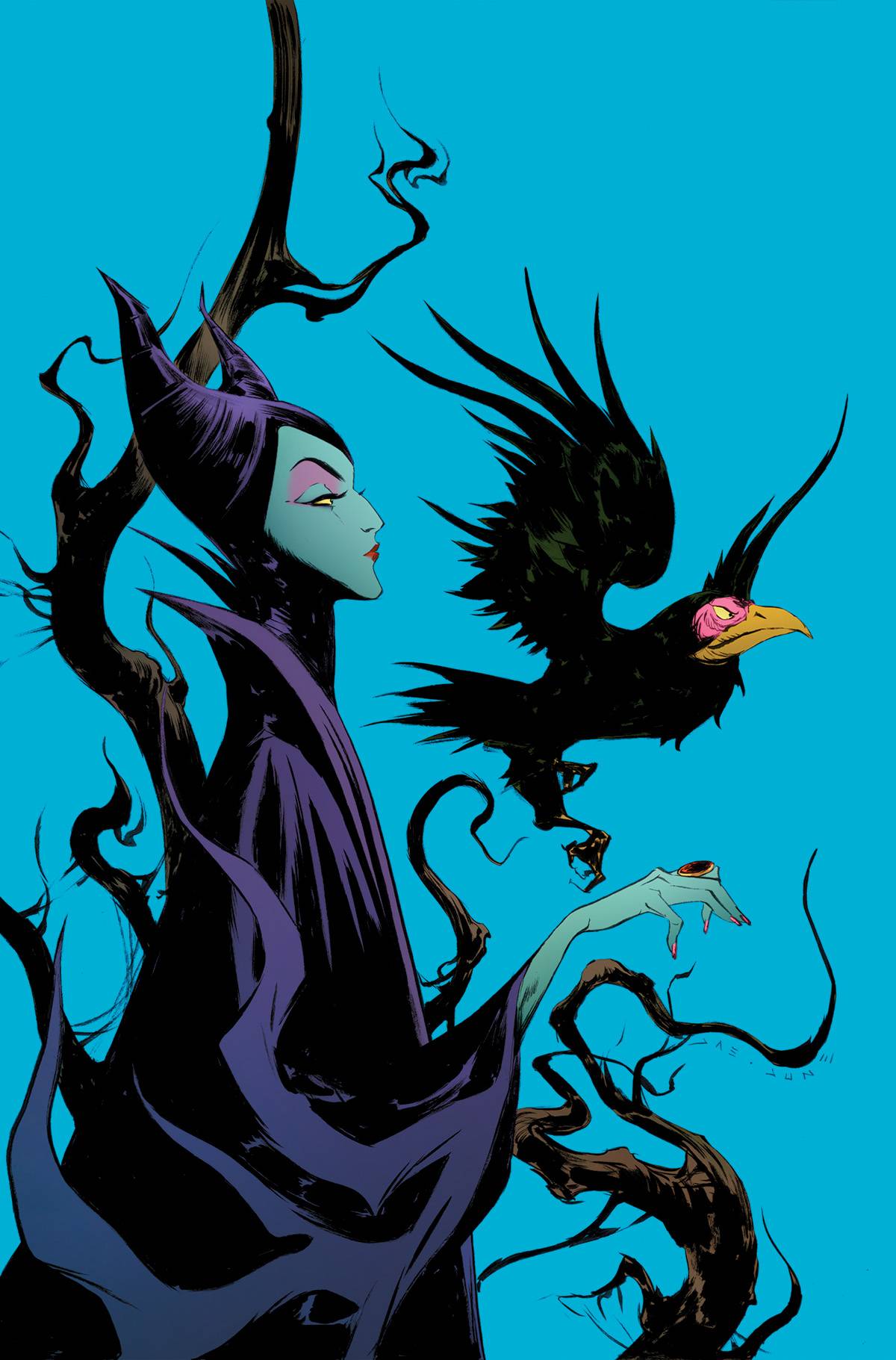 DISNEY VILLAINS MALEFICENT #3 CVR M JAE LEE PREMIUM METAL (C