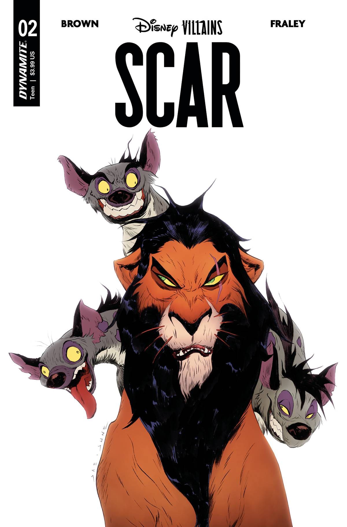 Dynamite Comic Books DISNEY VILLAINS SCAR #2 CVR Q FOC LEE 72513032952302171 FEB239522