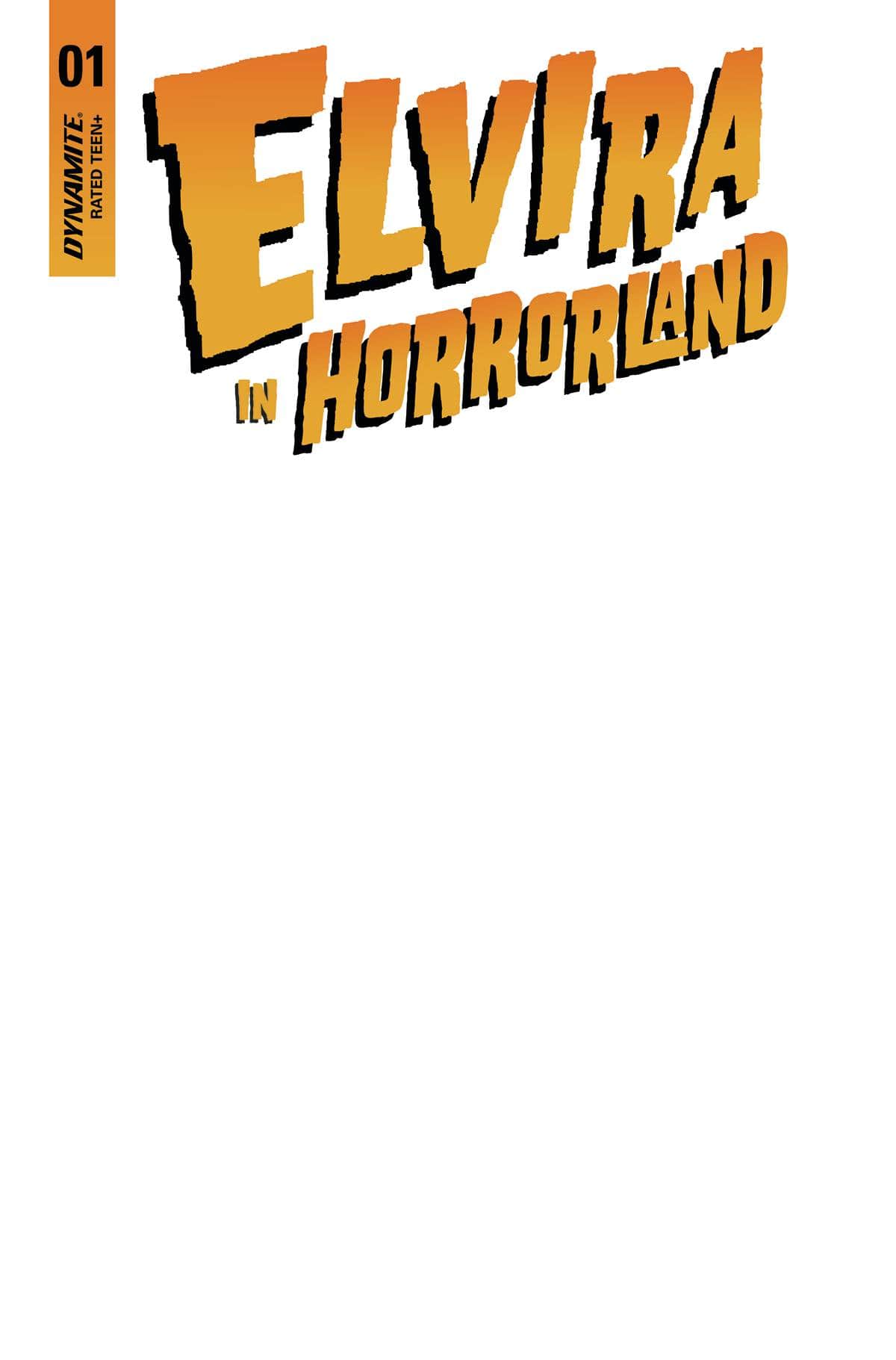 ELVIRA IN HORRORLAND #1 CVR E BLANK AUTHENTIX