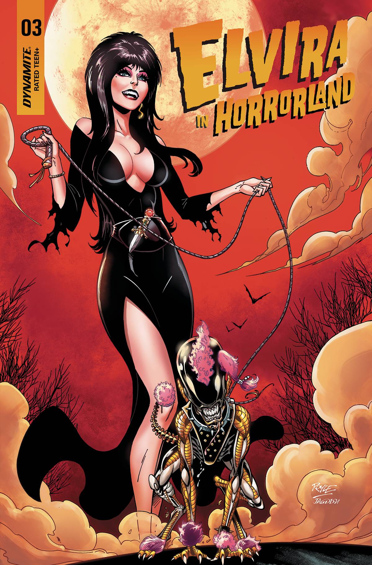 Dynamite Comic Books ELVIRA IN HORRORLAND #3 CVR B ROYLE 72513031949403021 MAY220691