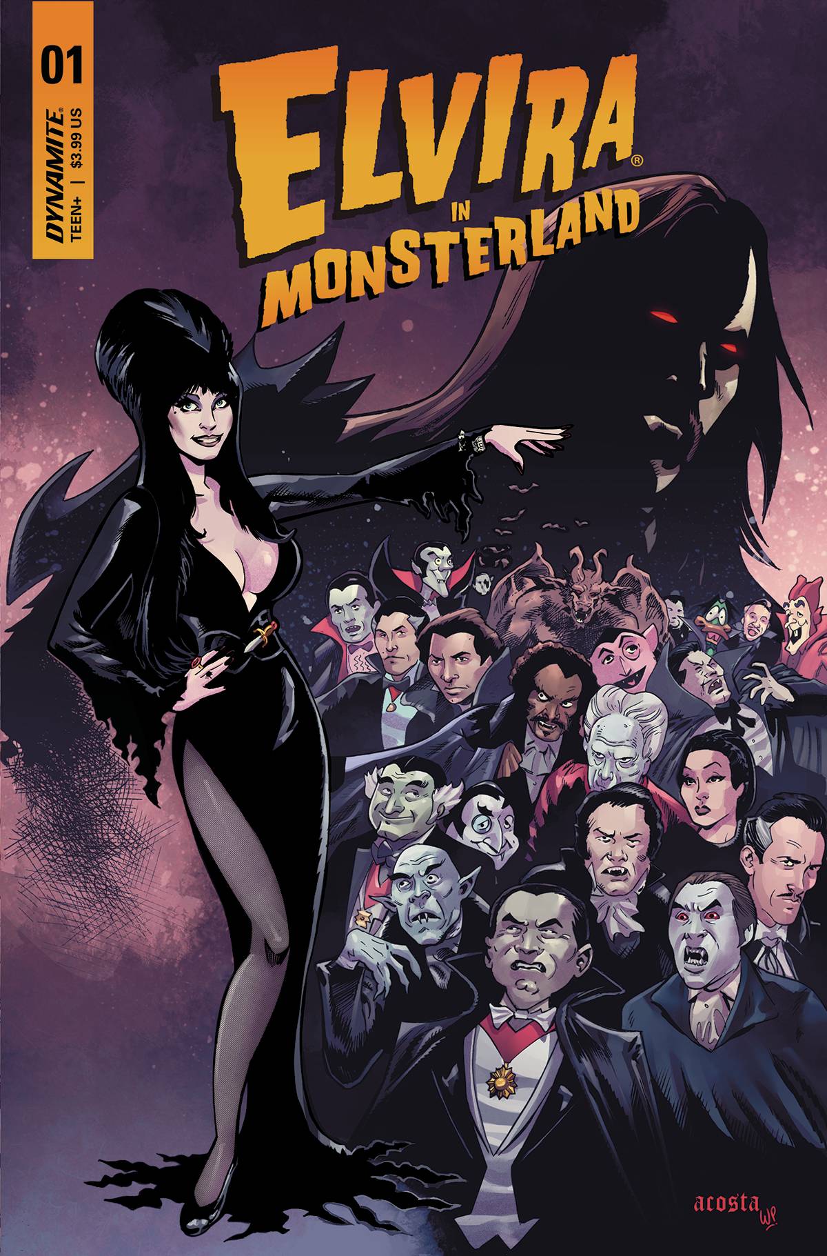 Dynamite Comic Books ELVIRA IN MONSTERLAND #1 CVR A ACOSTA 72513033023901011 MAR230430