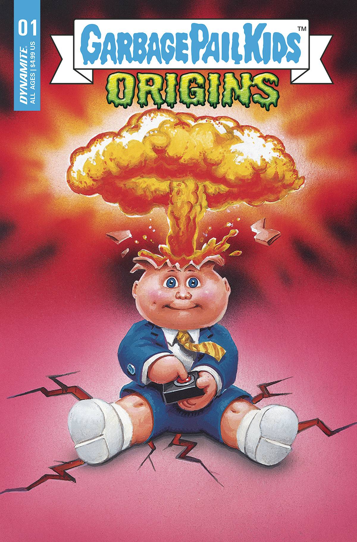 Dynamite Comic Books GARBAGE PAIL KIDS ORIGINS #1 CVR D TRADING CARD 72513032315601041 AUG220566