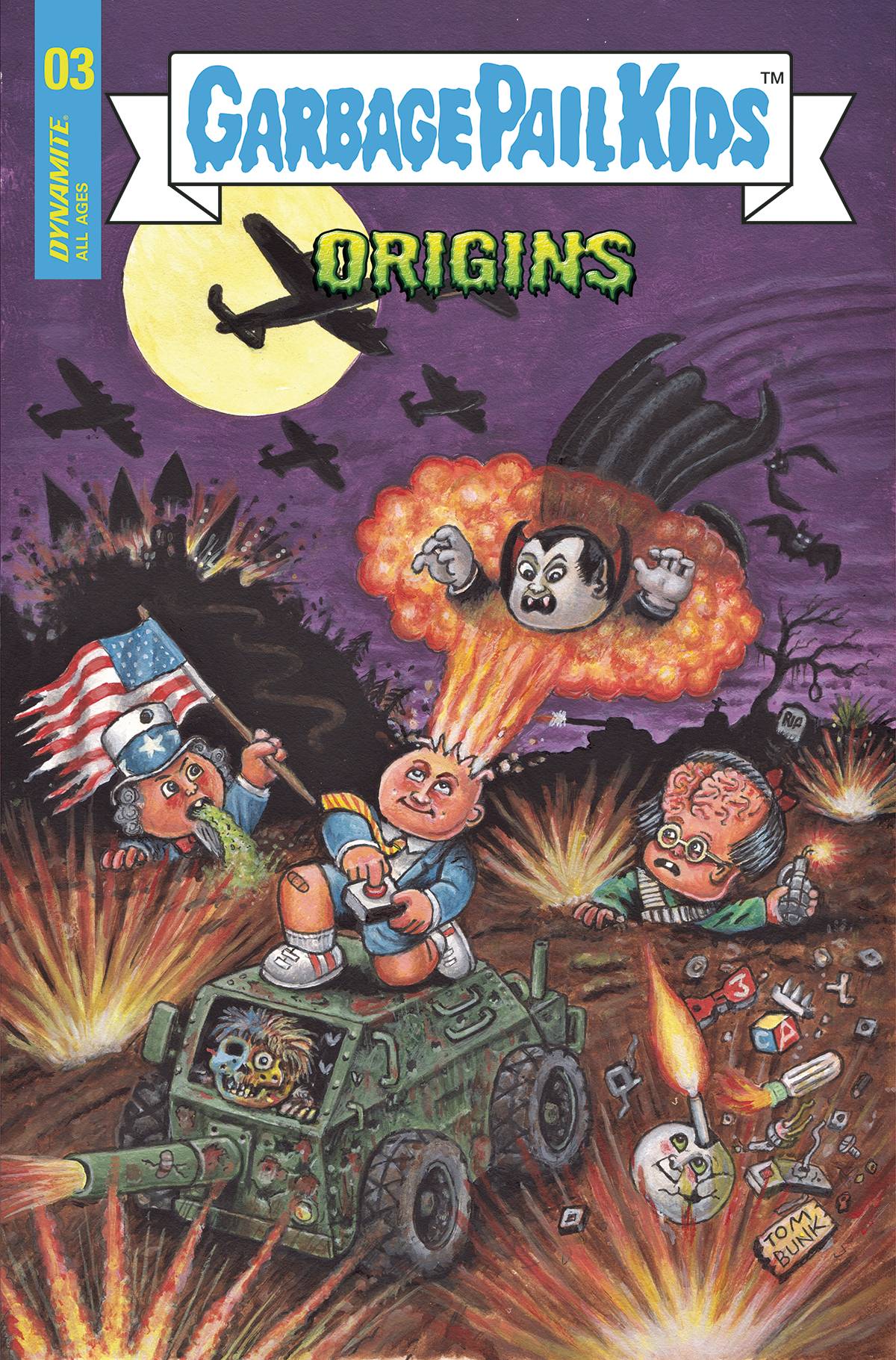 Dynamite Comic Books GARBAGE PAIL KIDS ORIGINS #3 CVR A BUNK 72513032315603011 OCT220677