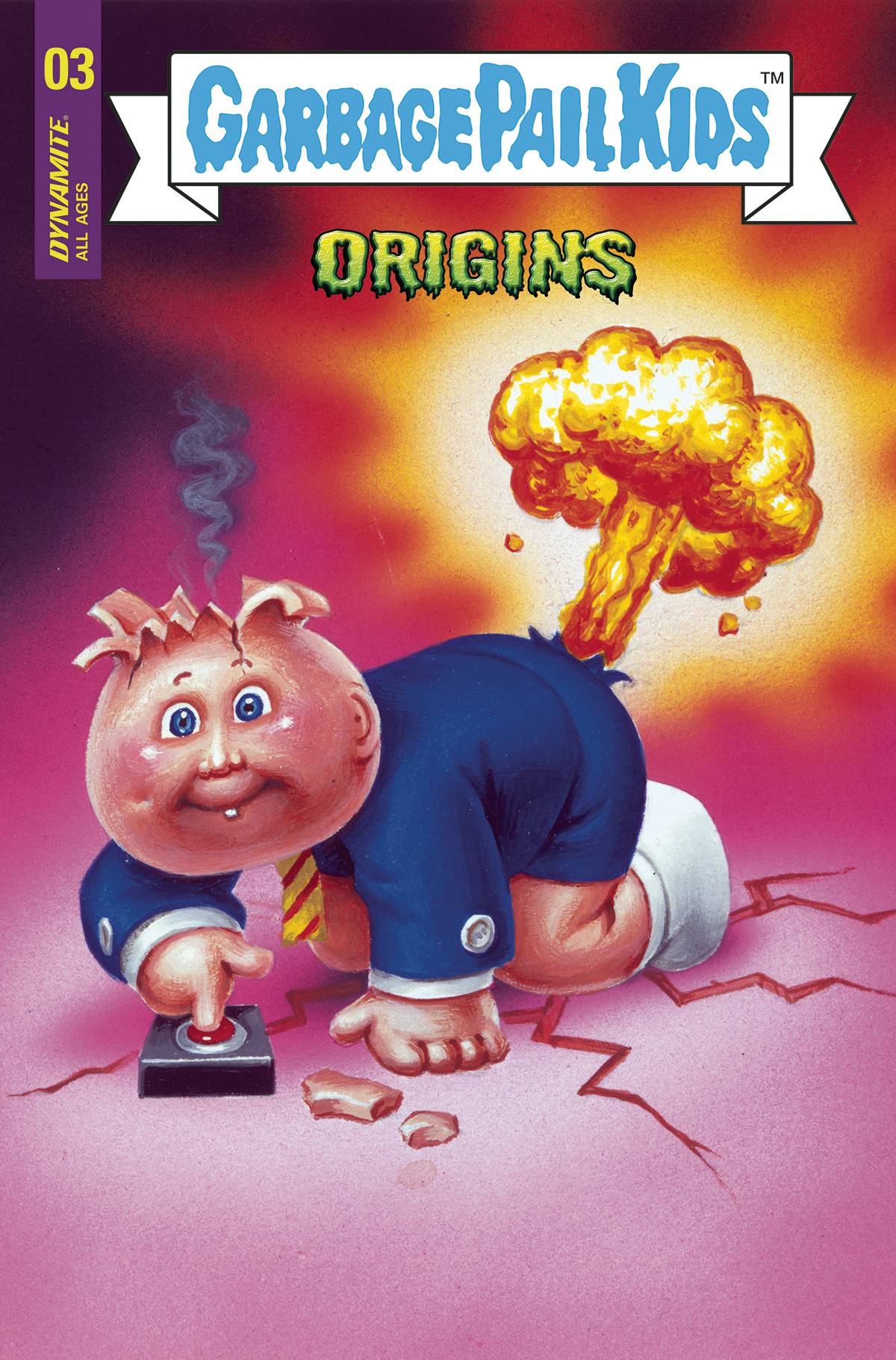 Dynamite Comic Books GARBAGE PAIL KIDS ORIGINS #3 CVR D TRADING CARD 72513032315603041 OCT220680