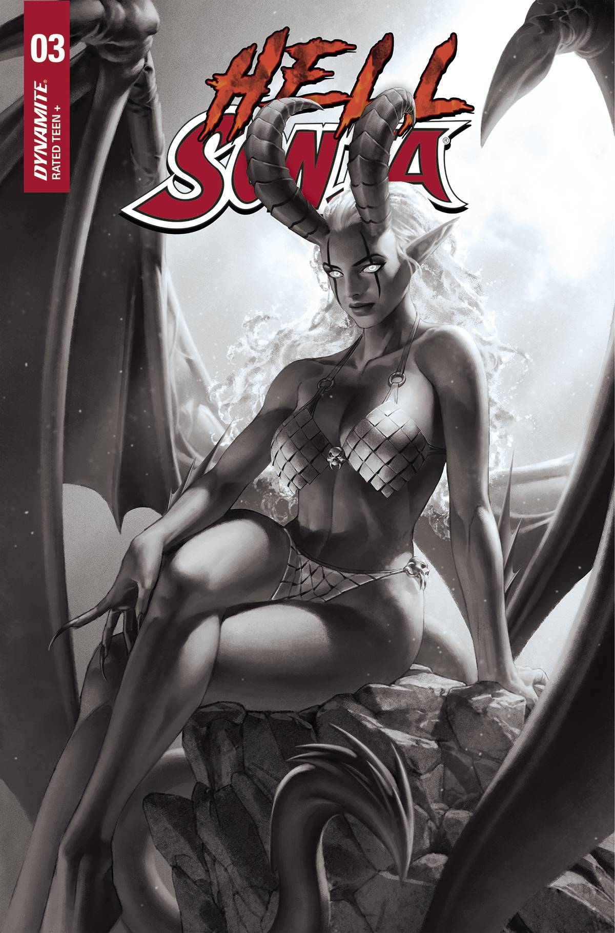 HELL SONJA #3 CVR G 1:15 INCV YOON B&W