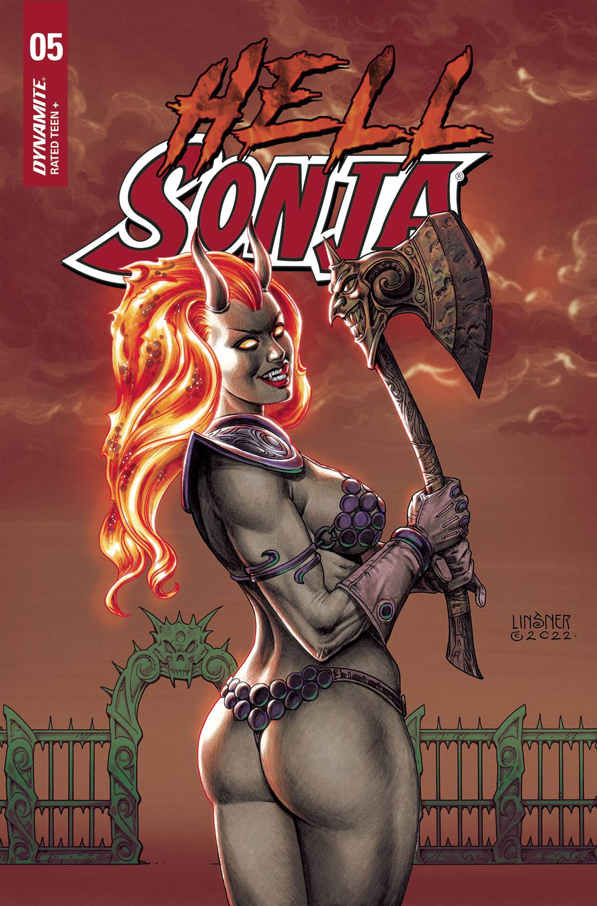 Dynamite Comic Books HELL SONJA #5 CVR D LINSNER 72513031441305041 MAR220691