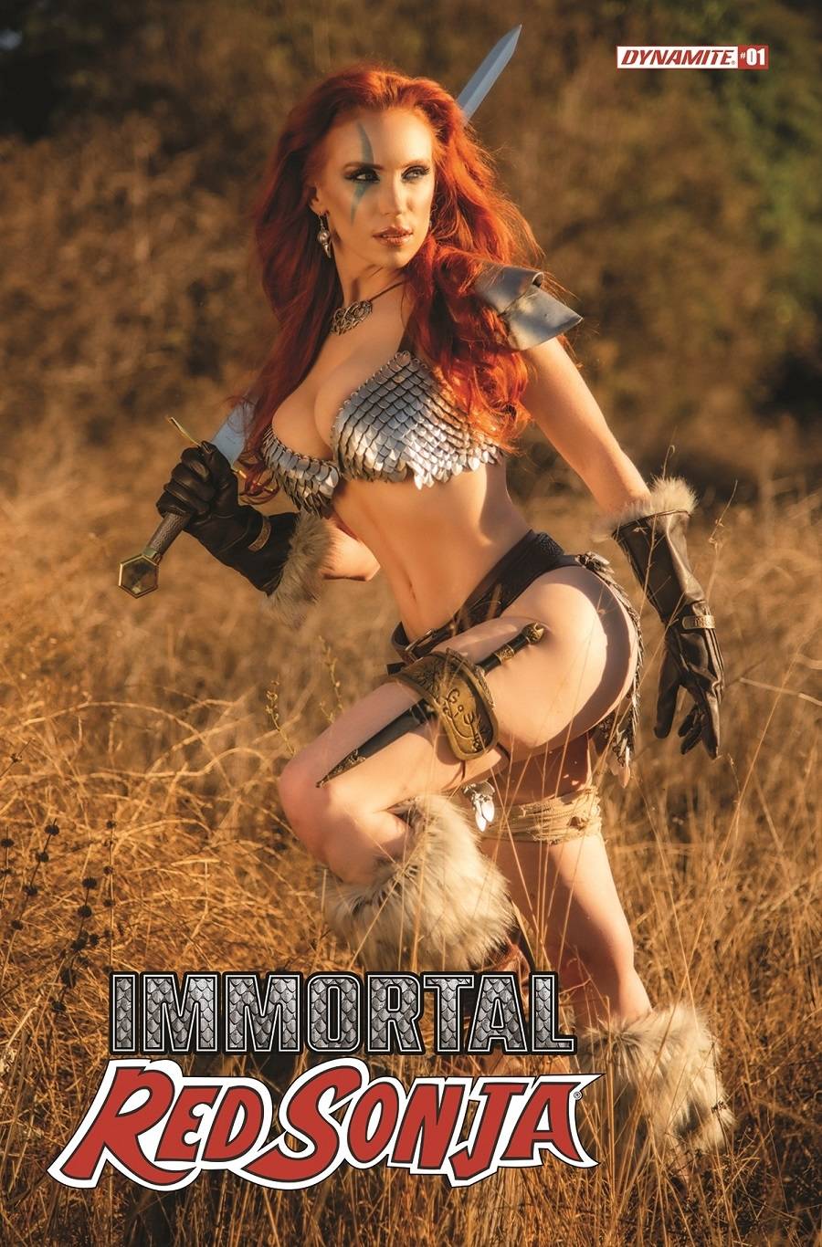 Dynamite Comic Books IMMORTAL RED SONJA #1 CVR E COSPLAY 72513031884801051 FEB220511