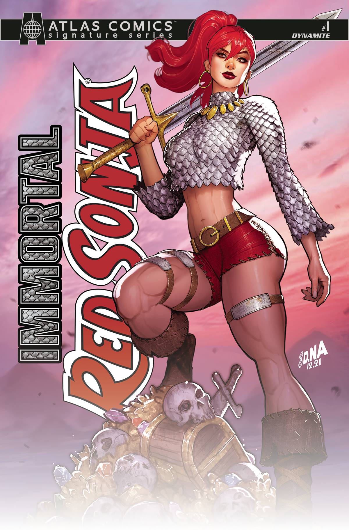 IMMORTAL RED SONJA #1 CVR M NAKAYAMA ATLAS SGN