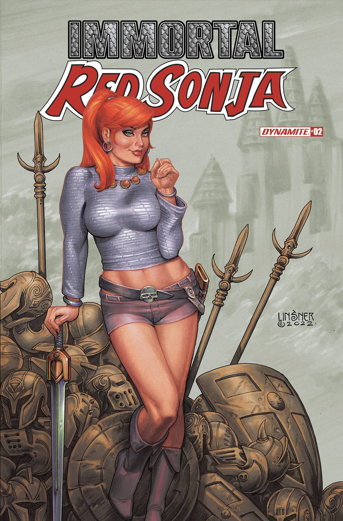 Dynamite Comic Books IMMORTAL RED SONJA #2 CVR C LINSNER 72513031884802031 MAR220602