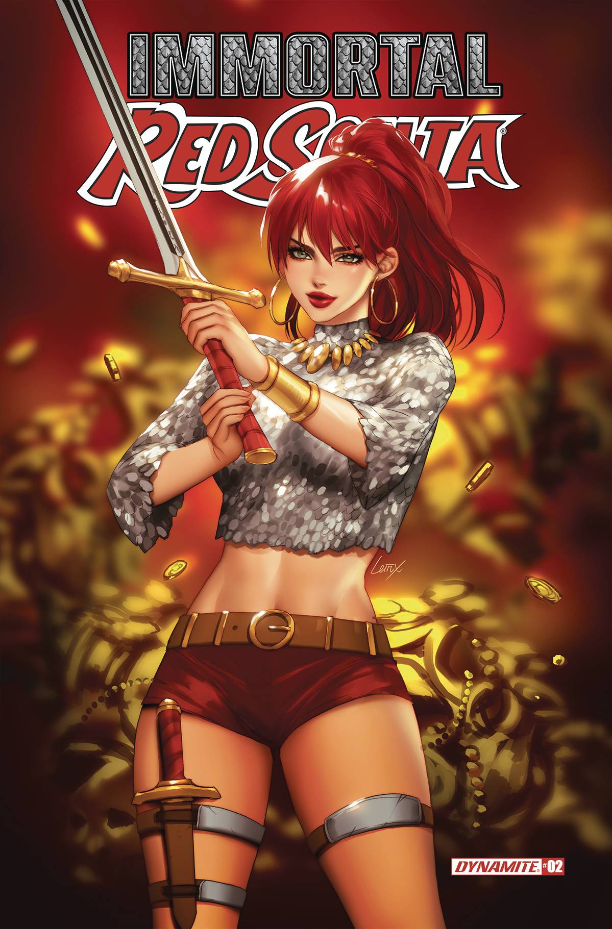 Dynamite Comic Books IMMORTAL RED SONJA #2 CVR D LEIRIX LI 72513031884802041 MAR220603