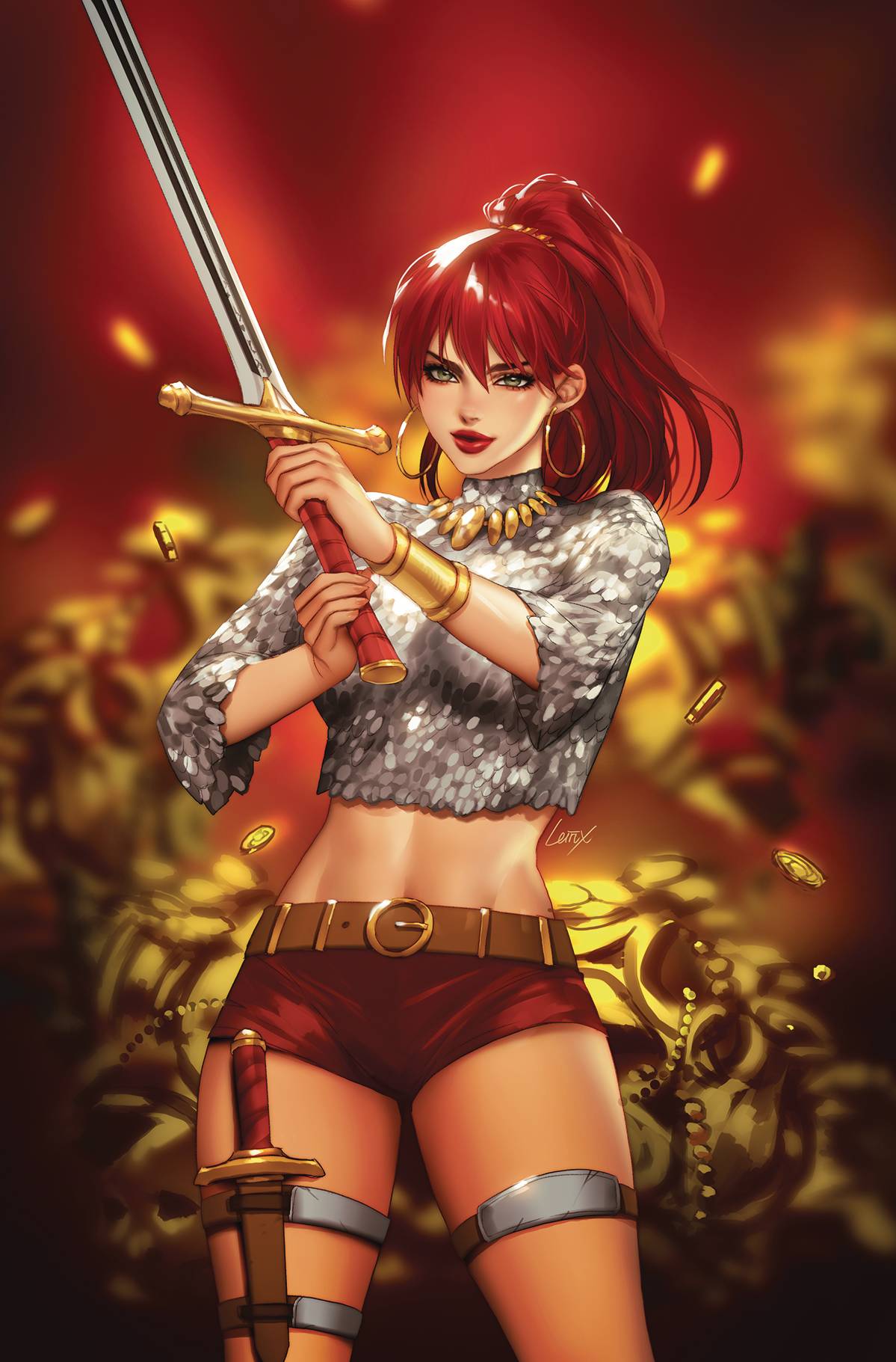 Dynamite Comic Books > Incentives IMMORTAL RED SONJA #2 CVR I 1:25 INCV LEIRIX LI VIRGIN 72513031884802091 MAR220608