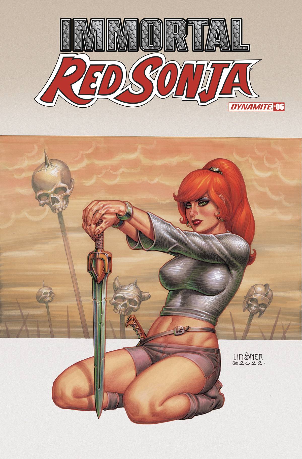 IMMORTAL RED SONJA #6 CVR C LINSNER