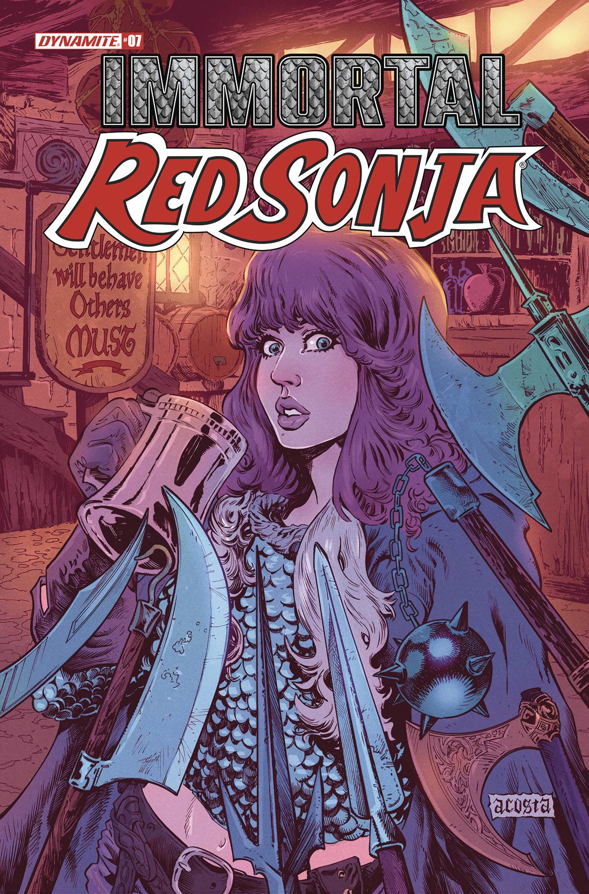 Dynamite Comic Books IMMORTAL RED SONJA #7 CVR D ACOSTA 72513031884807041 AUG220636