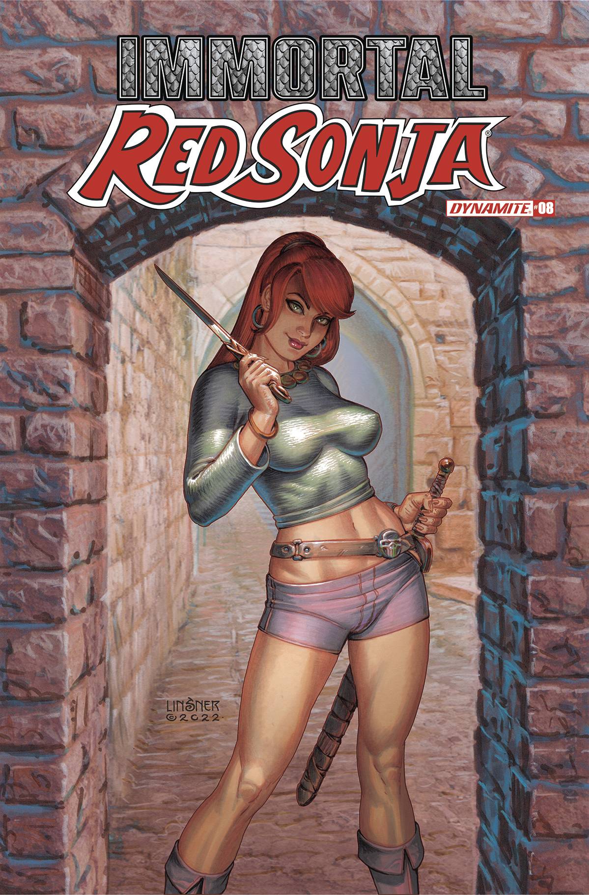 IMMORTAL RED SONJA #8 CVR C LINSNER