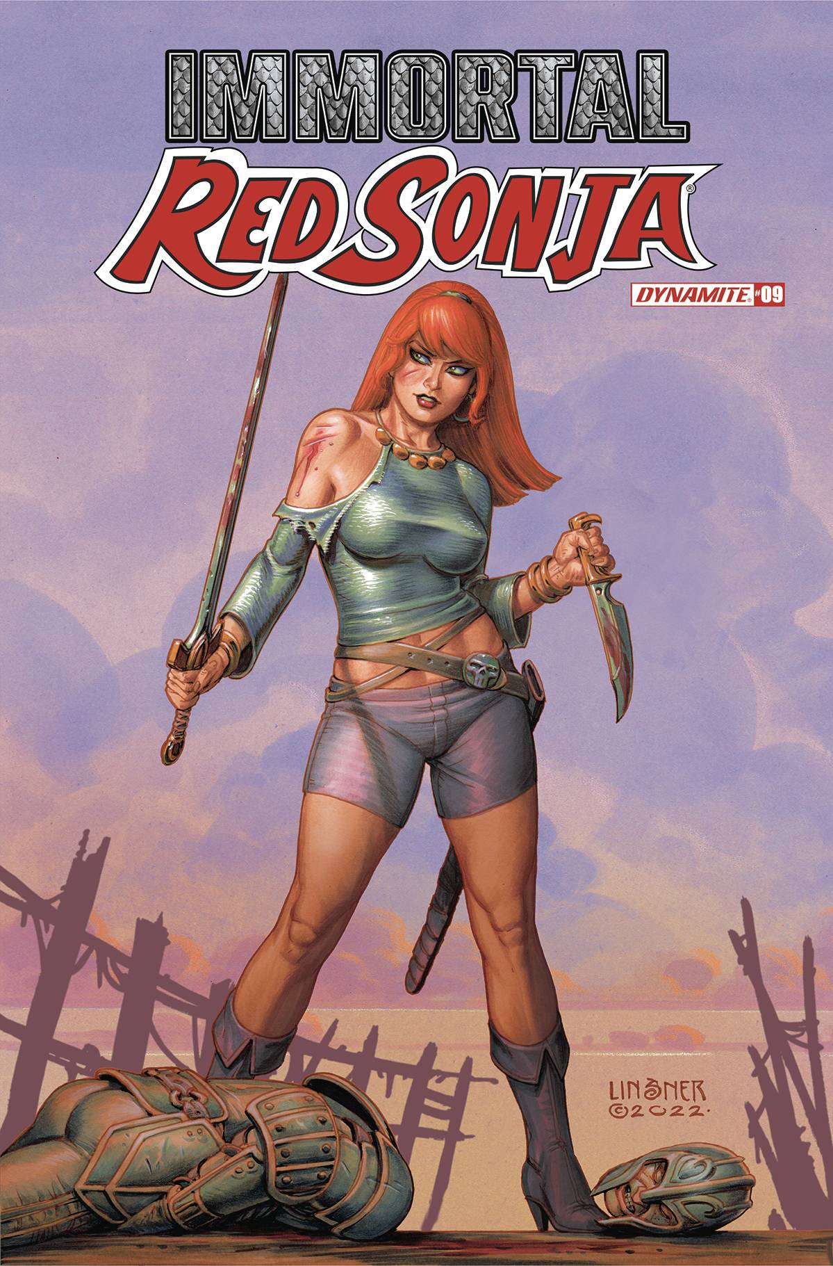 Dynamite Comic Books IMMORTAL RED SONJA #9 CVR C LINSNER 72513031884809031 OCT220688