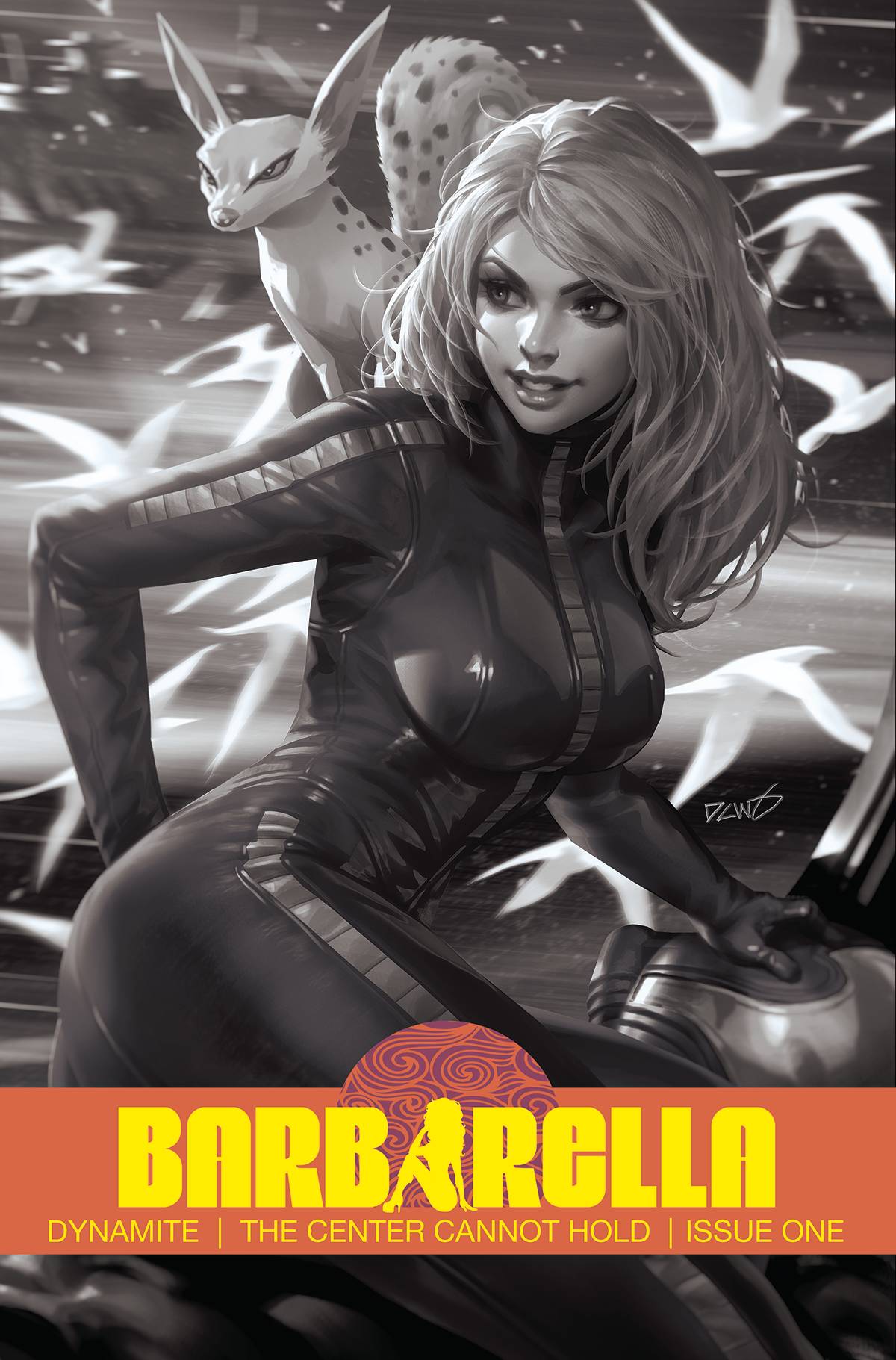 Dynamite Comic Books > Incentives BARBARELLA CENTER CANNOT HOLD #1 CVR J 1:15 INCV CHEW B&W 72513032797001101 DEC220574