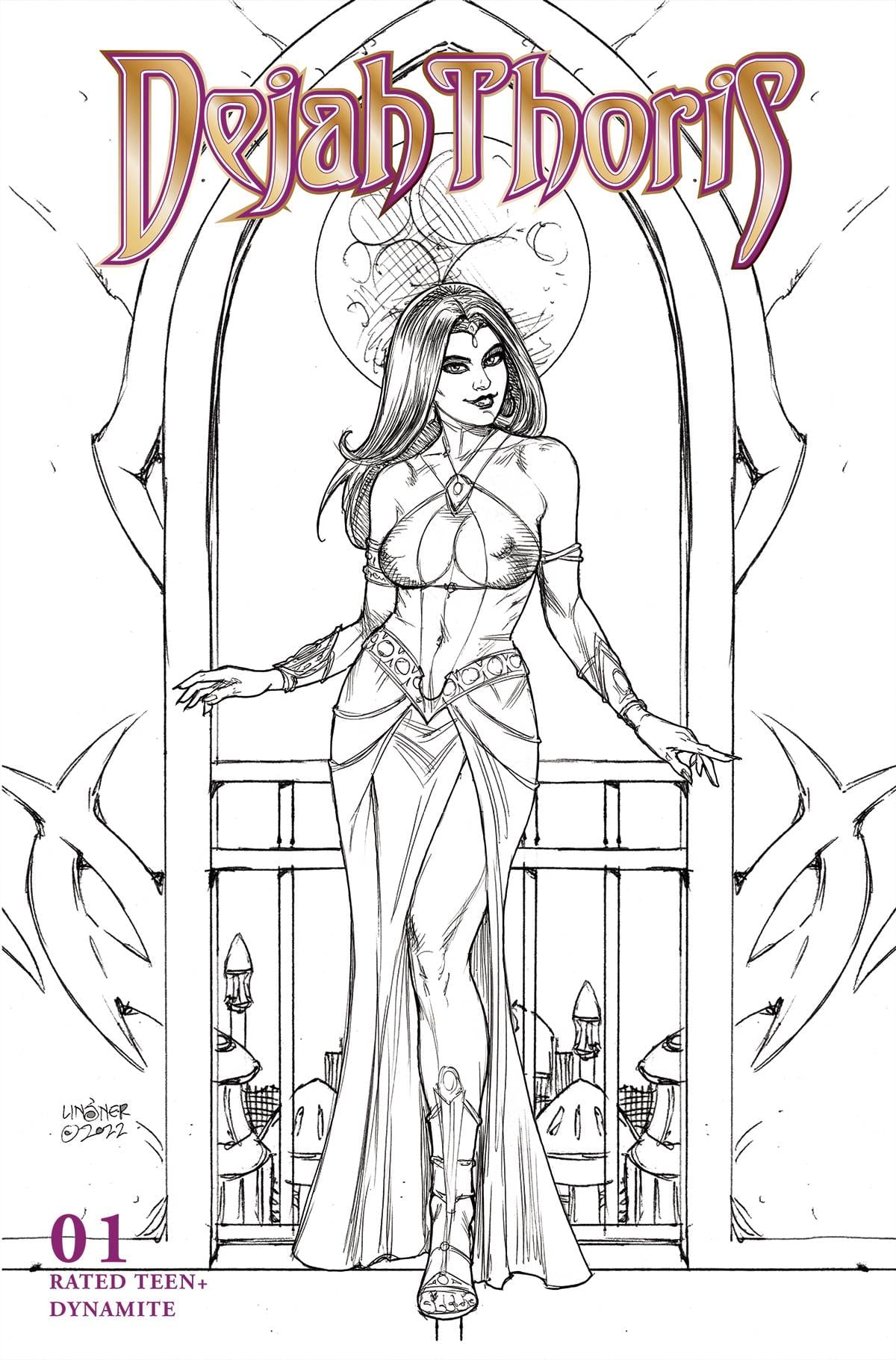 DEJAH THORIS (2023) #1 CVR J 1:15 INCV LINSNER LINE ART