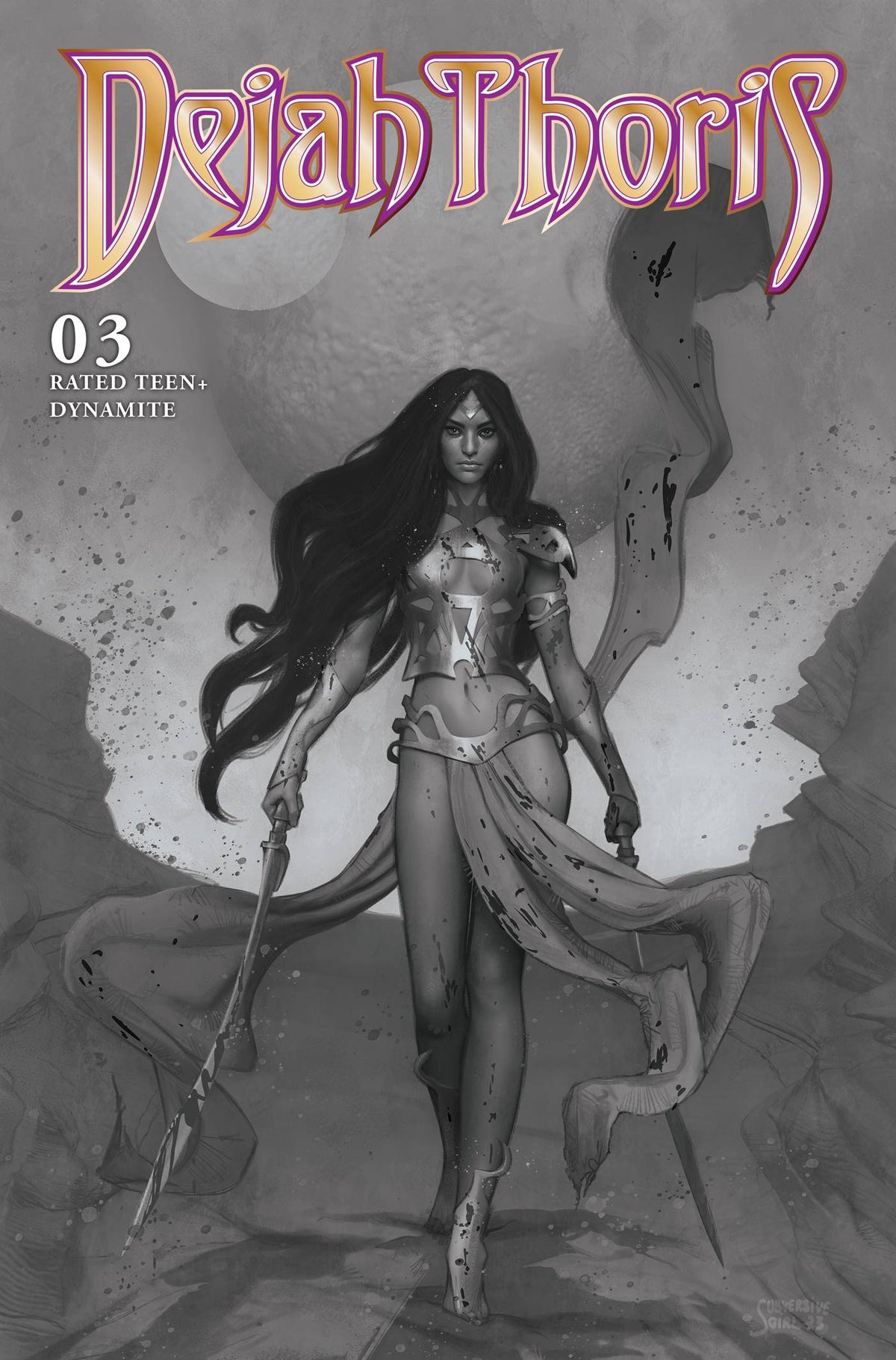 DEJAH THORIS (2023) #3 CVR O 1:7 FOC INCV PUEBLA B&W