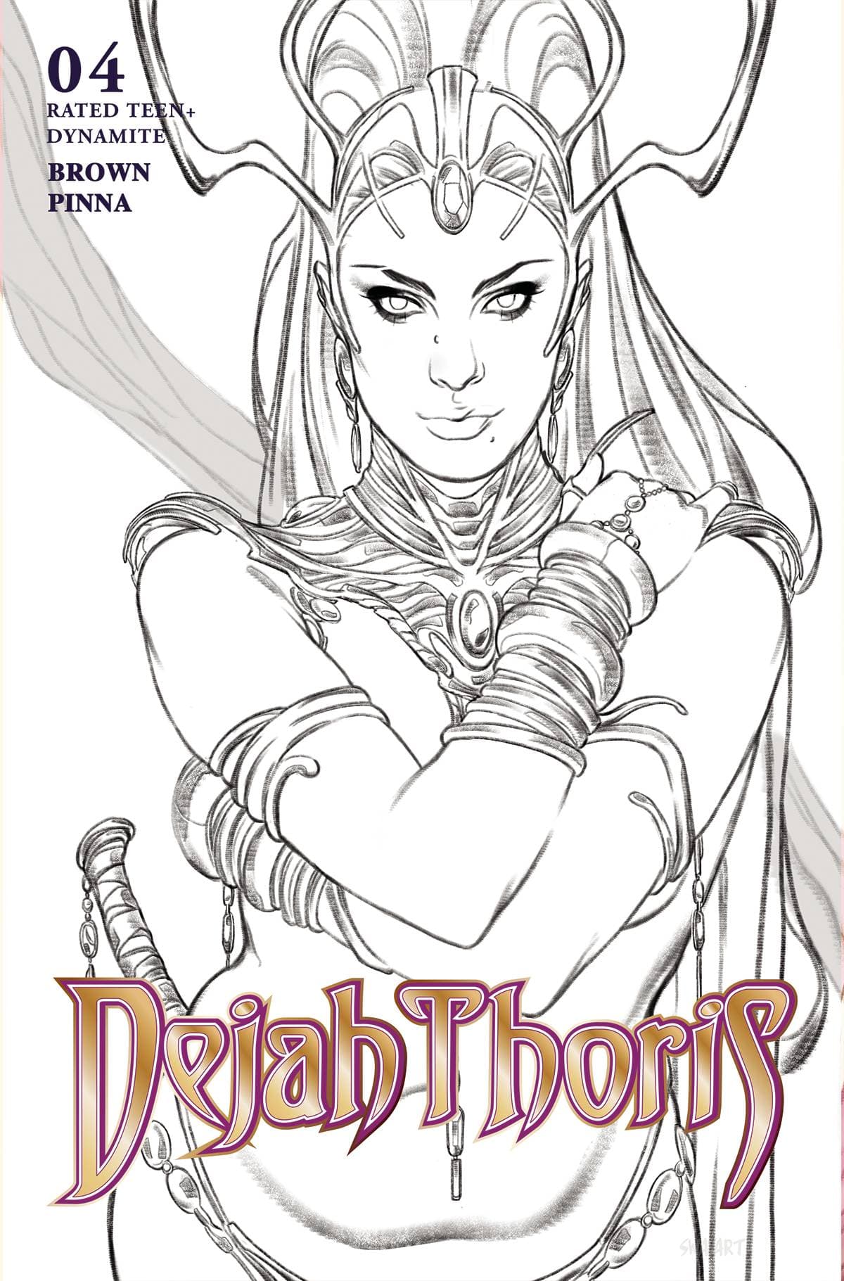 Dynamite Comic Books > Incentives DEJAH THORIS (2023) #4 CVR G 1:10 INCV VAR SWAY LINE ART 72513032869404071 APR230565