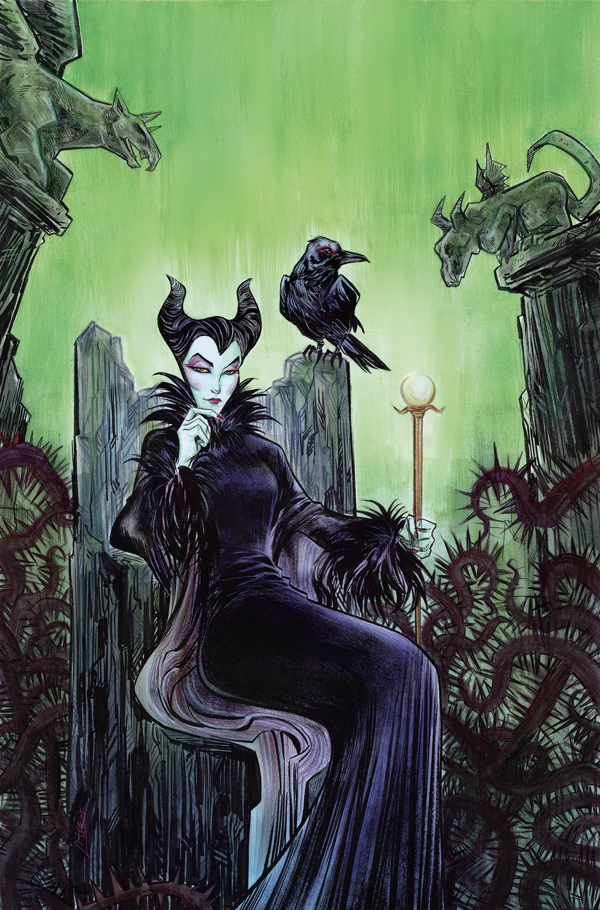 Dynamite Comic Books > Incentives DISNEY VILLAINS MALEFICENT #1 CVR O 1:75 INCV LEE VIRGIN 72513033020801151 MAR230397