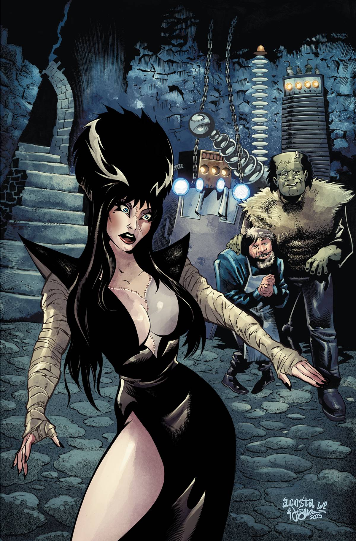 Dynamite Comic Books > Incentives ELVIRA IN MONSTERLAND #2 CVR I 1:25 INCV VAR ACOSTA VIRGIN 72513033023902091 APR230521