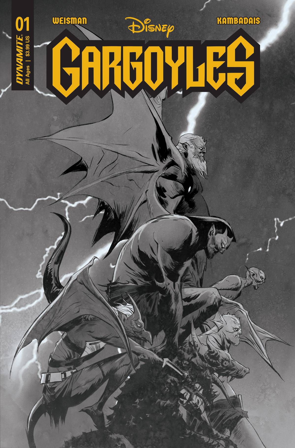 GARGOYLES #1 CVR ZE 1:10 FOC INCV LEE B&W