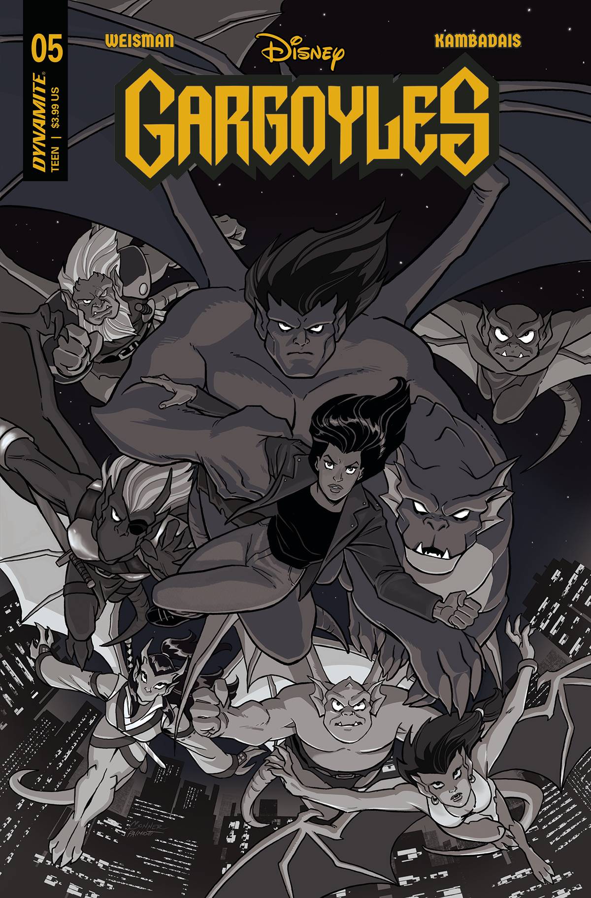 GARGOYLES #5 CVR ZD 1:10 INCV CONNER B&W