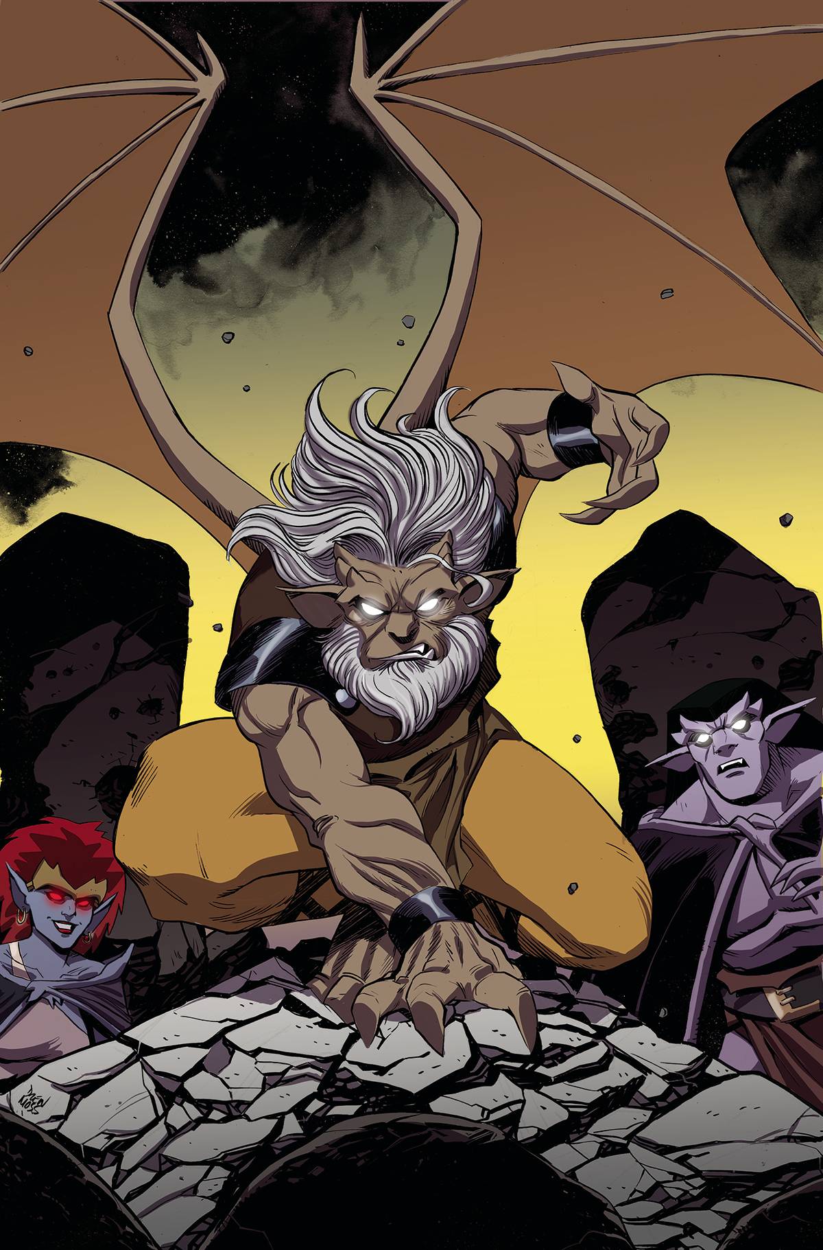 Dynamite Comic Books > Incentives GARGOYLES DARK AGES #1 CVR N 1:20 INCV VAR MOSS VIRGIN 72513033136601141 MAY230486