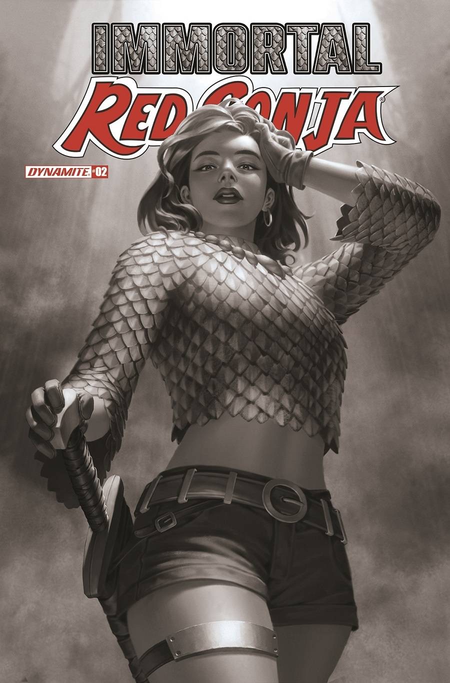 Dynamite Comic Books > Incentives IMMORTAL RED SONJA #2 CVR O 1:7 FOC INCV YOON B&W 72513031884802151 MAR228081